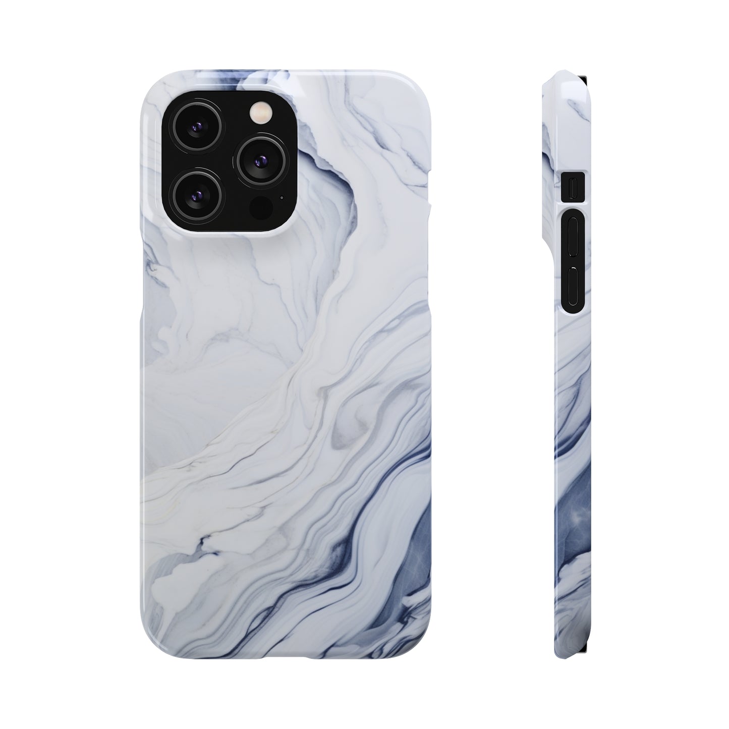 White Marble Snap Case