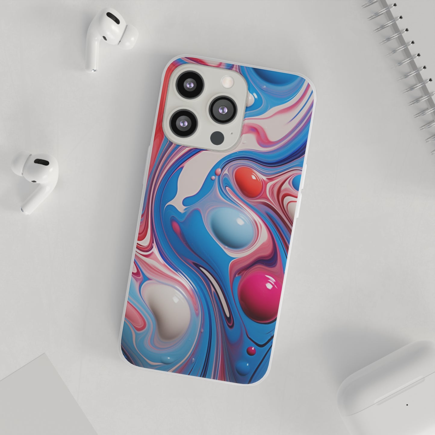 Colorful Marble Flex Case