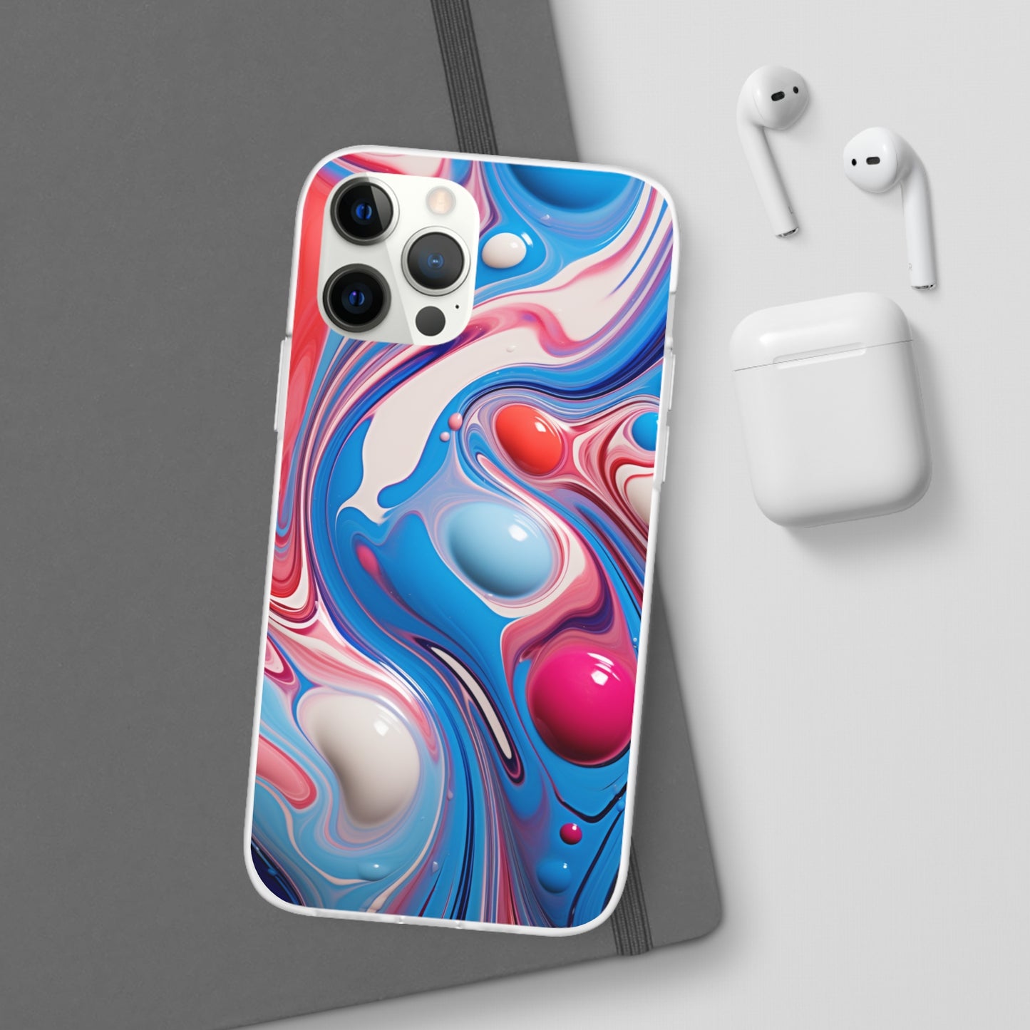 Colorful Marble Flex Case