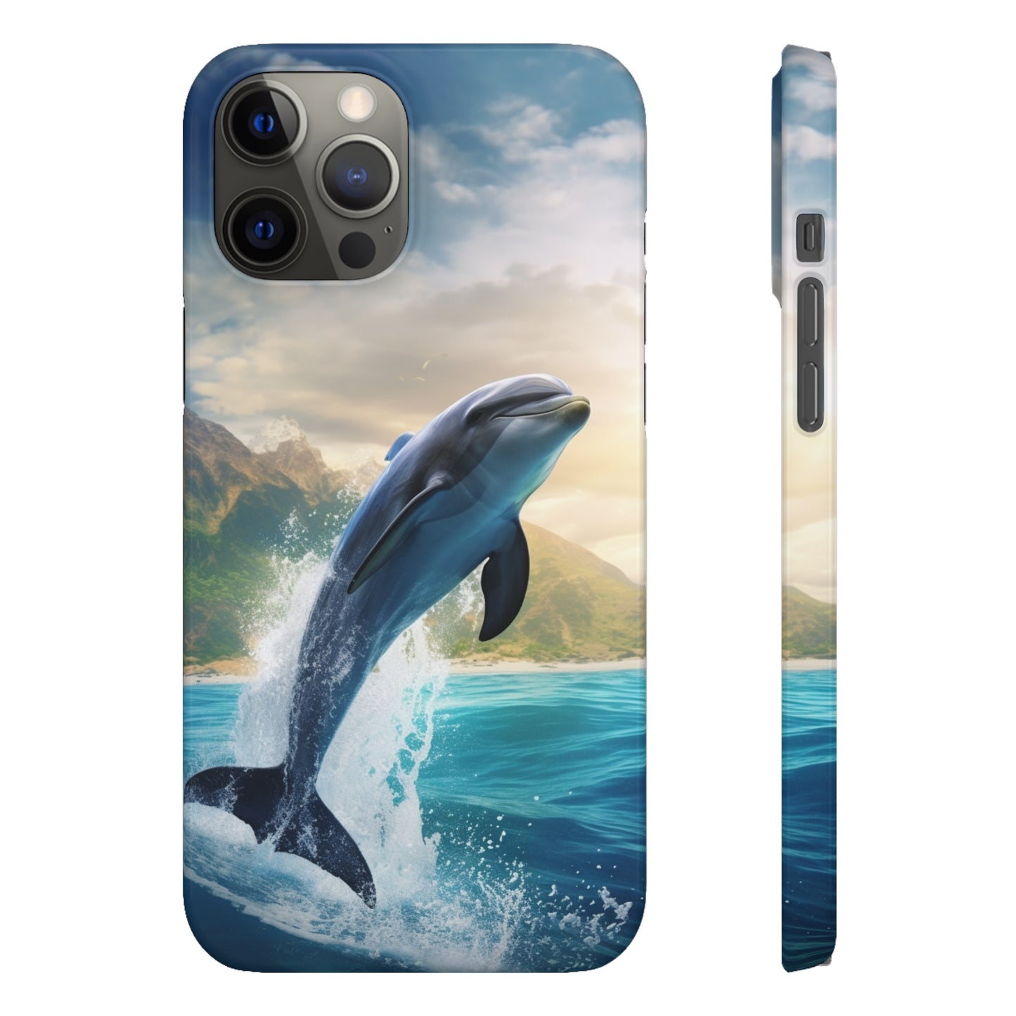 Jumping Dolphin Snap Case