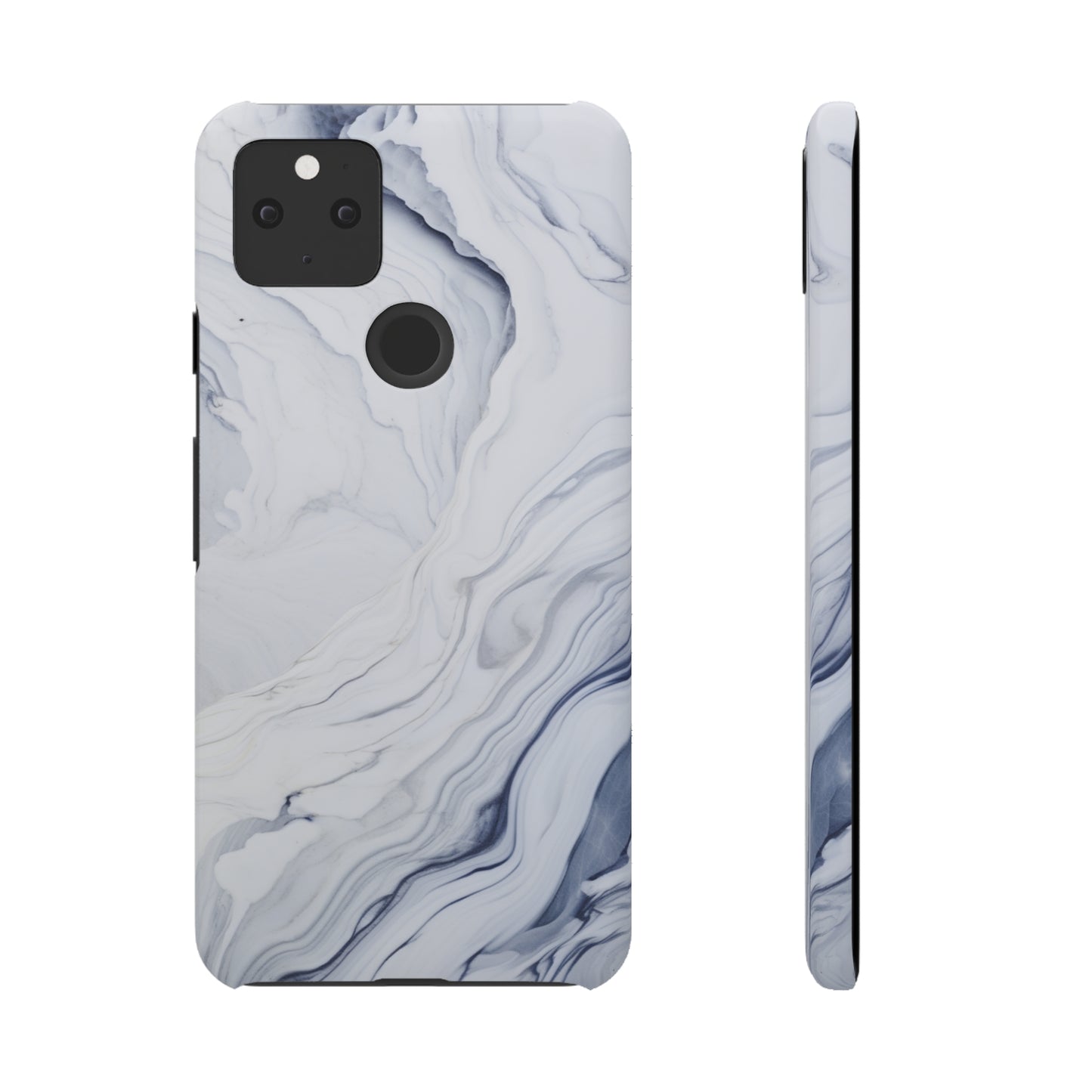 White Marble Snap Case