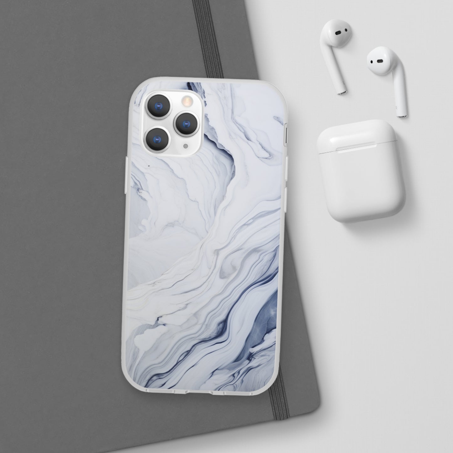 White Marble Flex Case