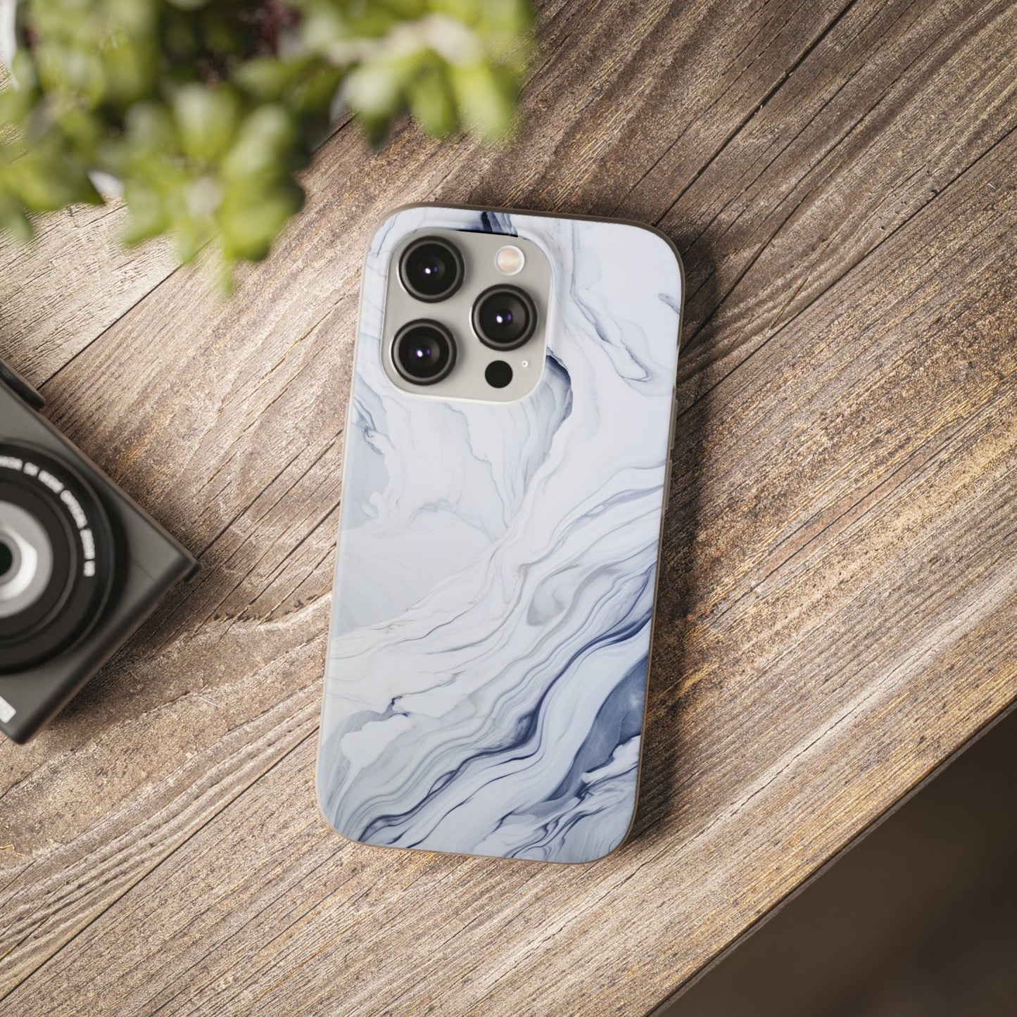 White Marble Flex Case