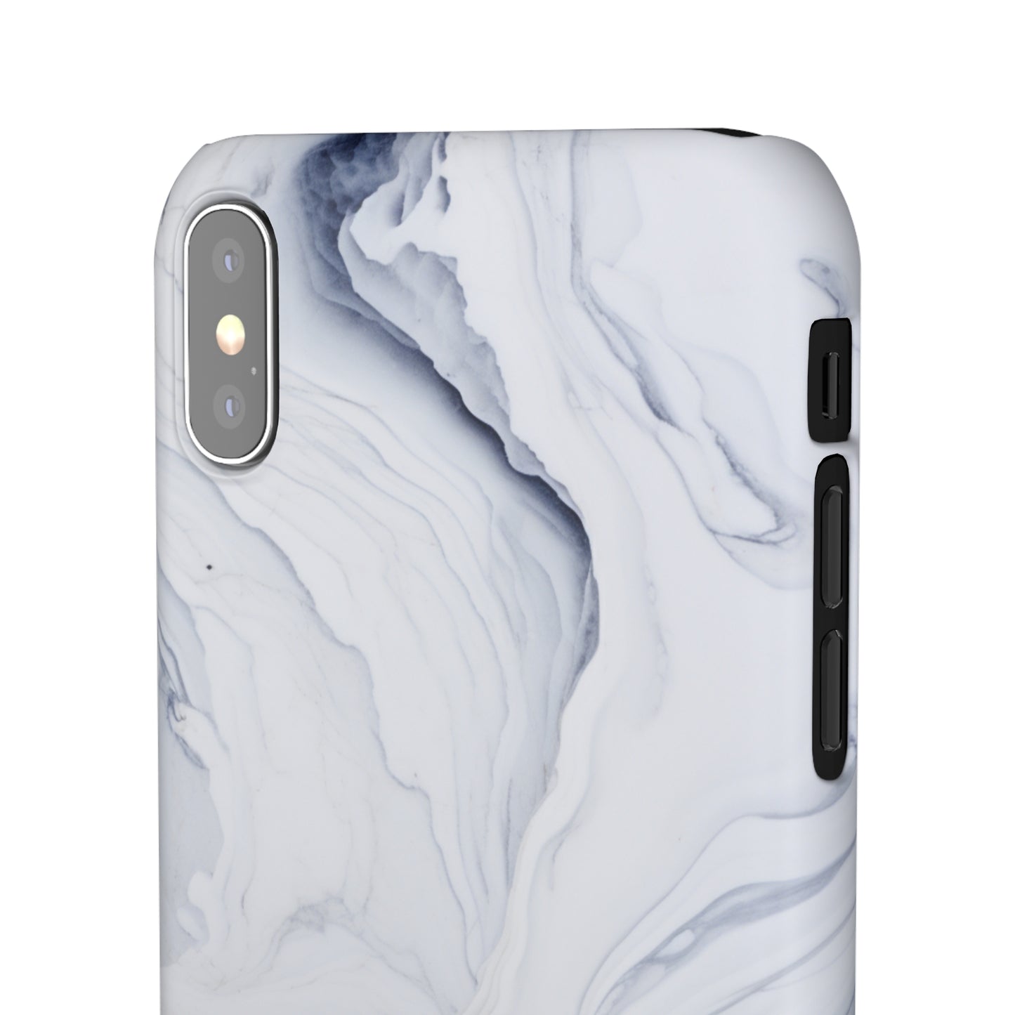 White Marble Snap Case