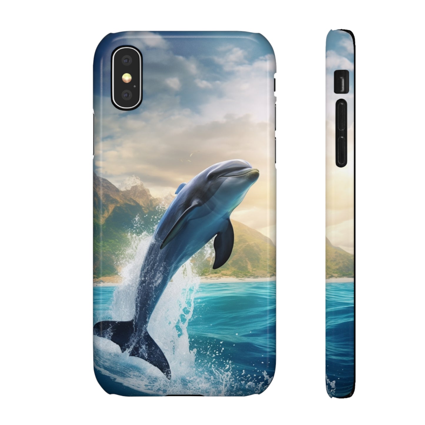 Jumping Dolphin Snap Case