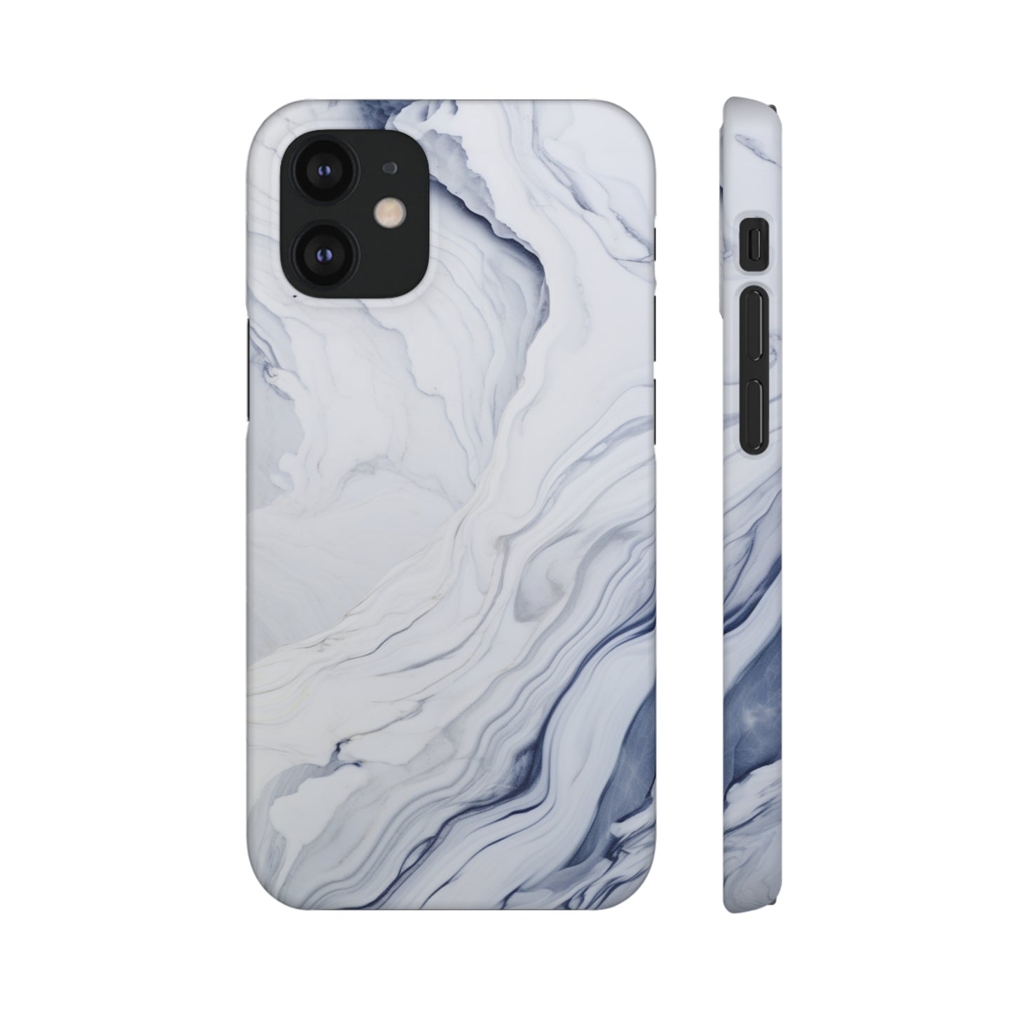 White Marble Snap Case