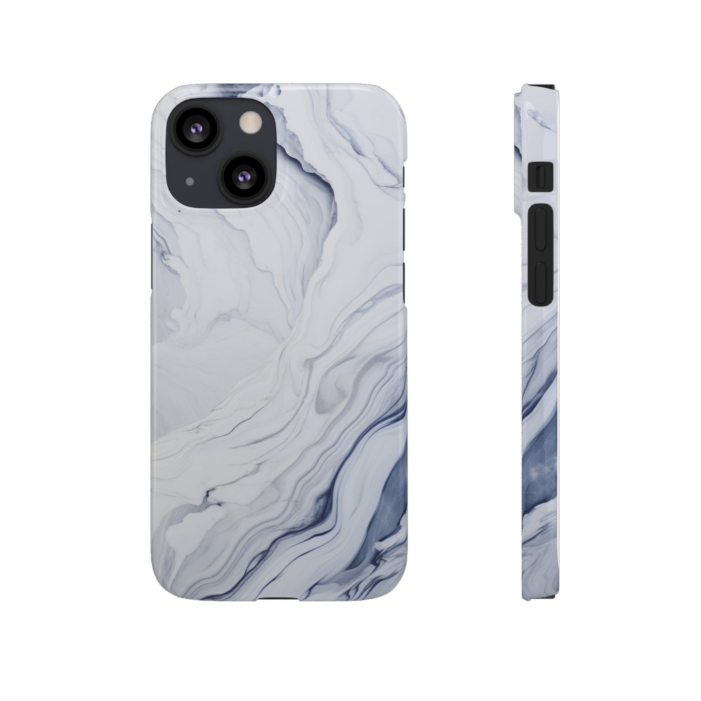 White Marble Snap Case