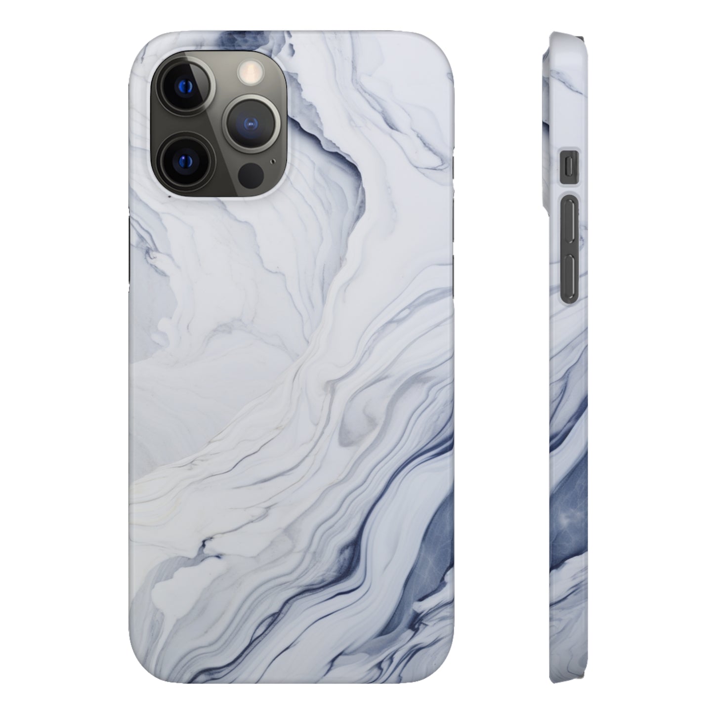 White Marble Snap Case