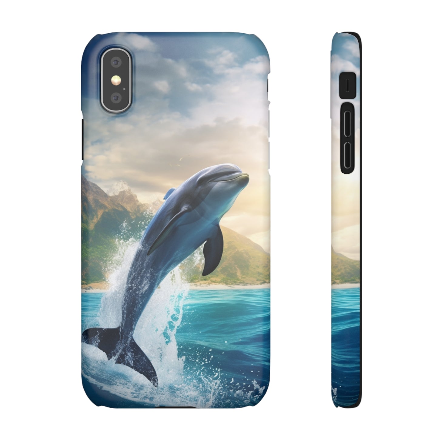 Jumping Dolphin Snap Case