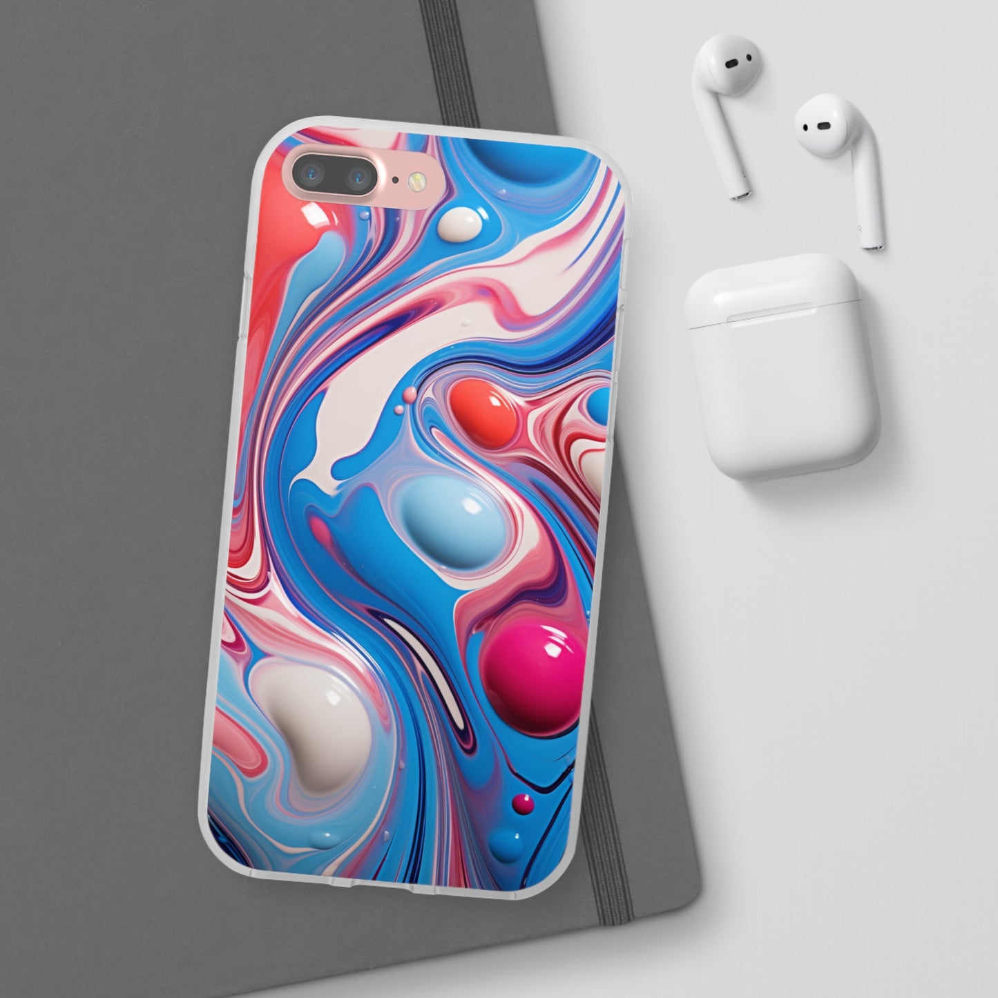 Colorful Marble Flex Case