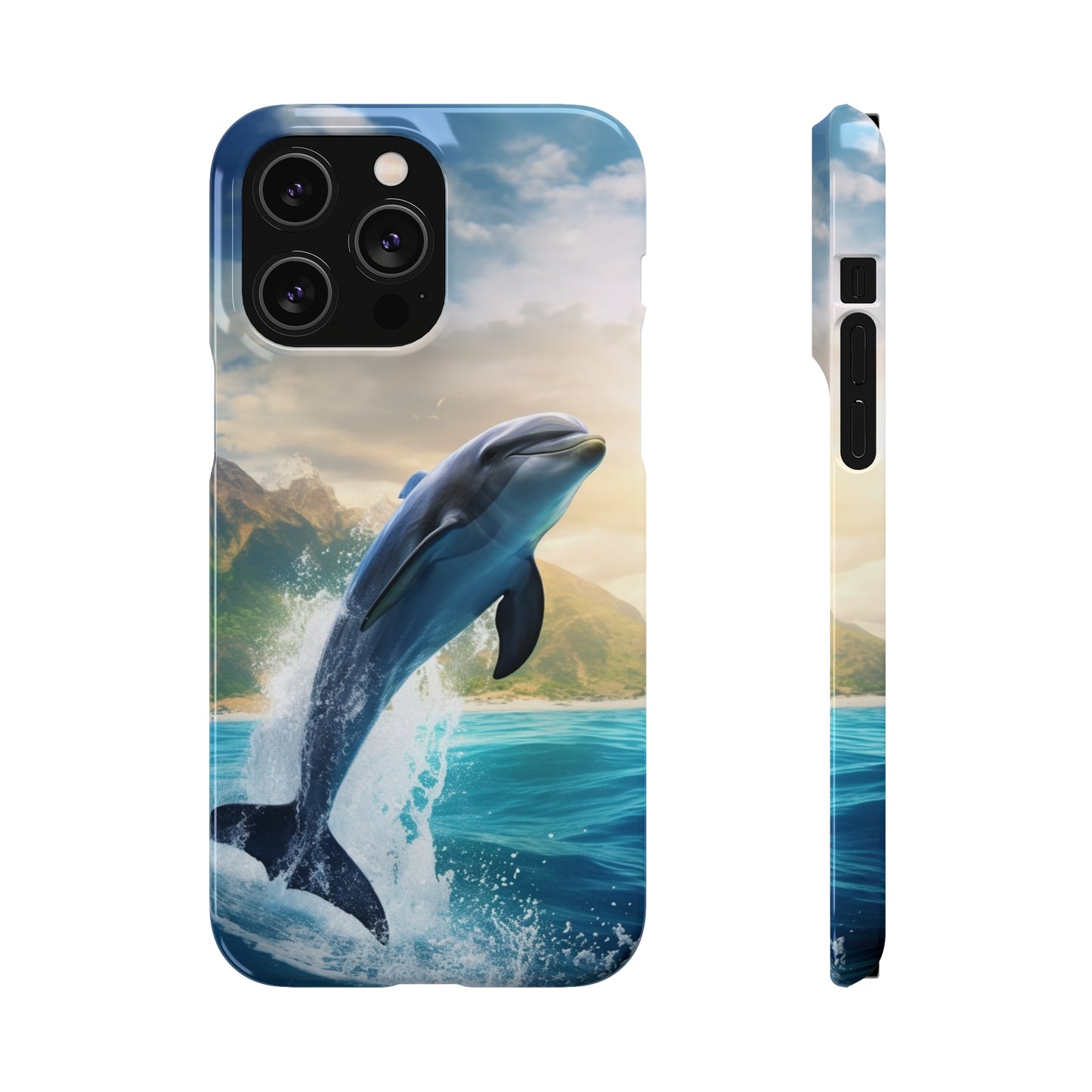 Jumping Dolphin Snap Case