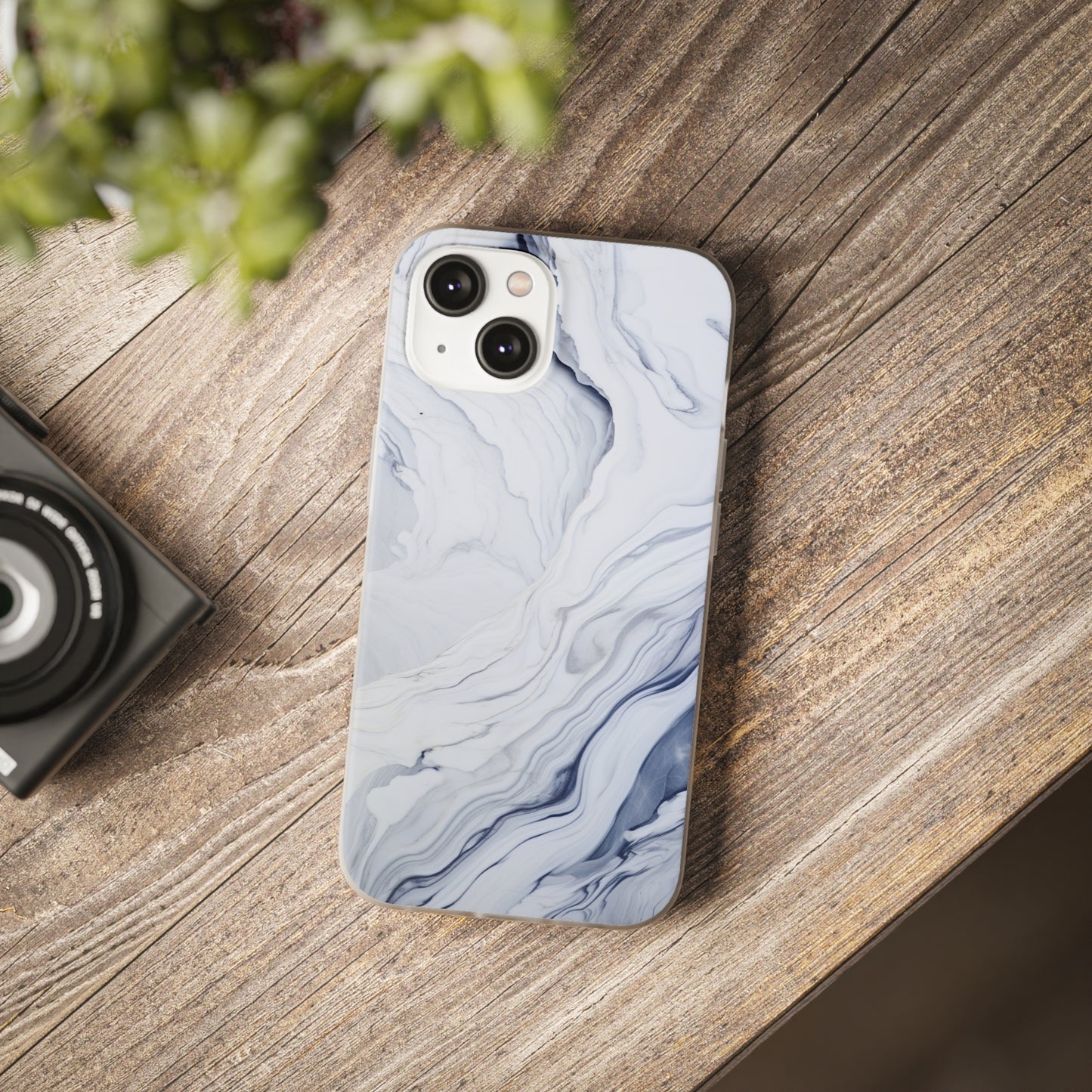 White Marble Flex Case