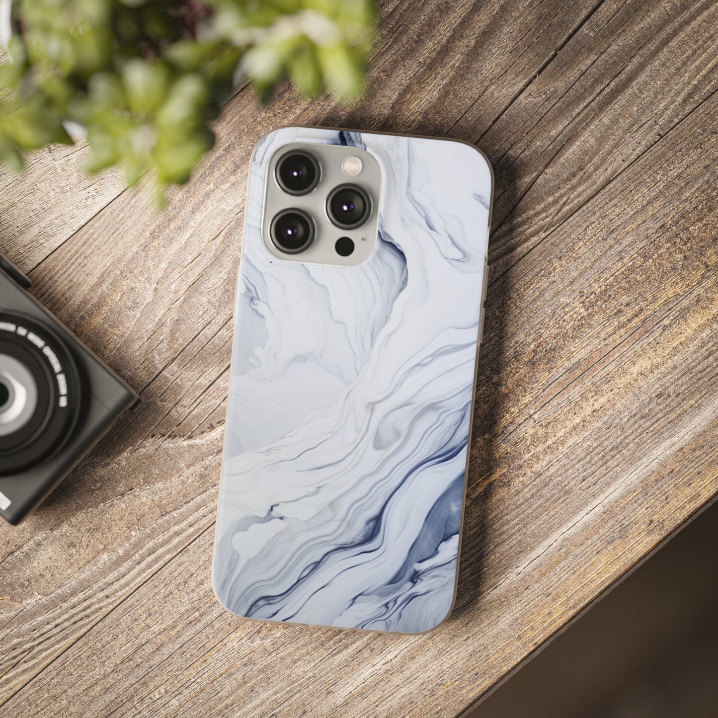 White Marble Flex Case