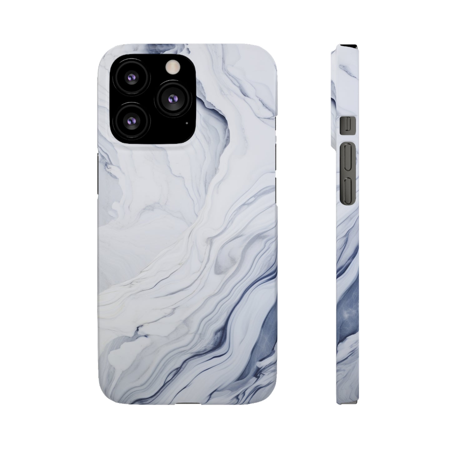 White Marble Snap Case