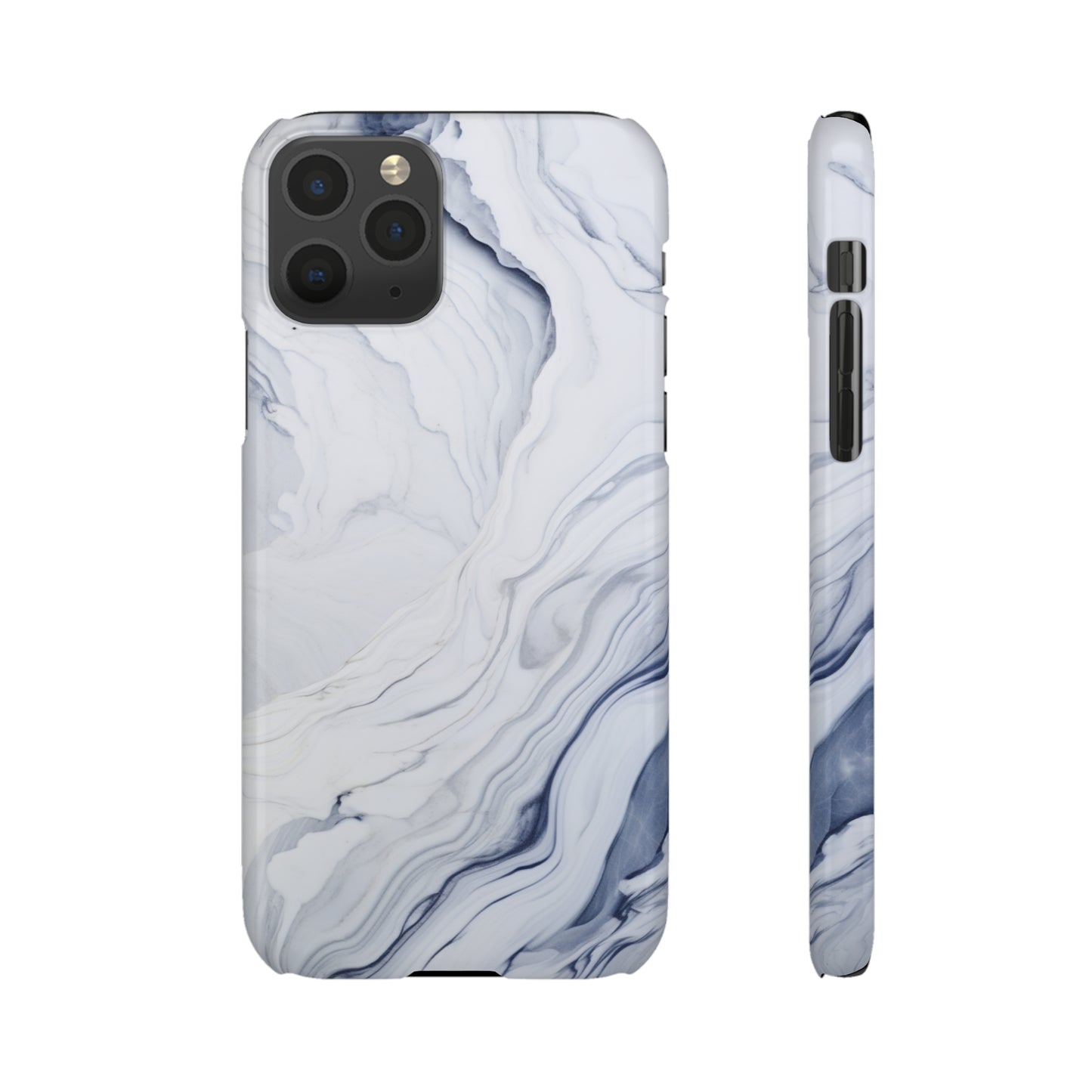 White Marble Snap Case