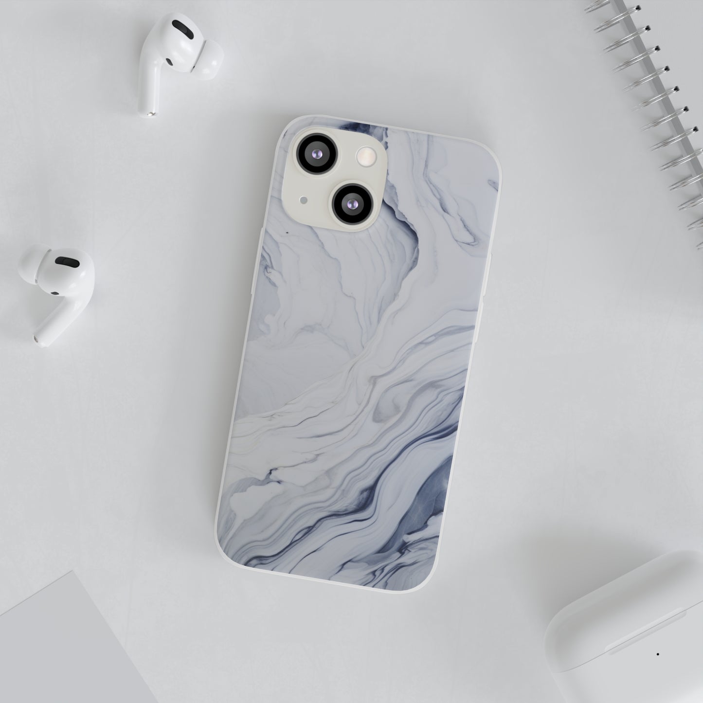 White Marble Flex Case