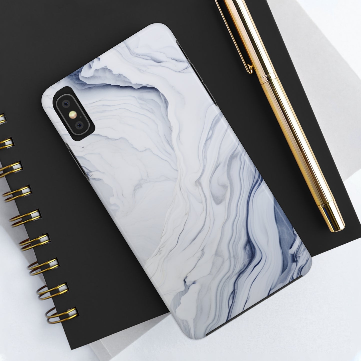 White Marble Tough Case