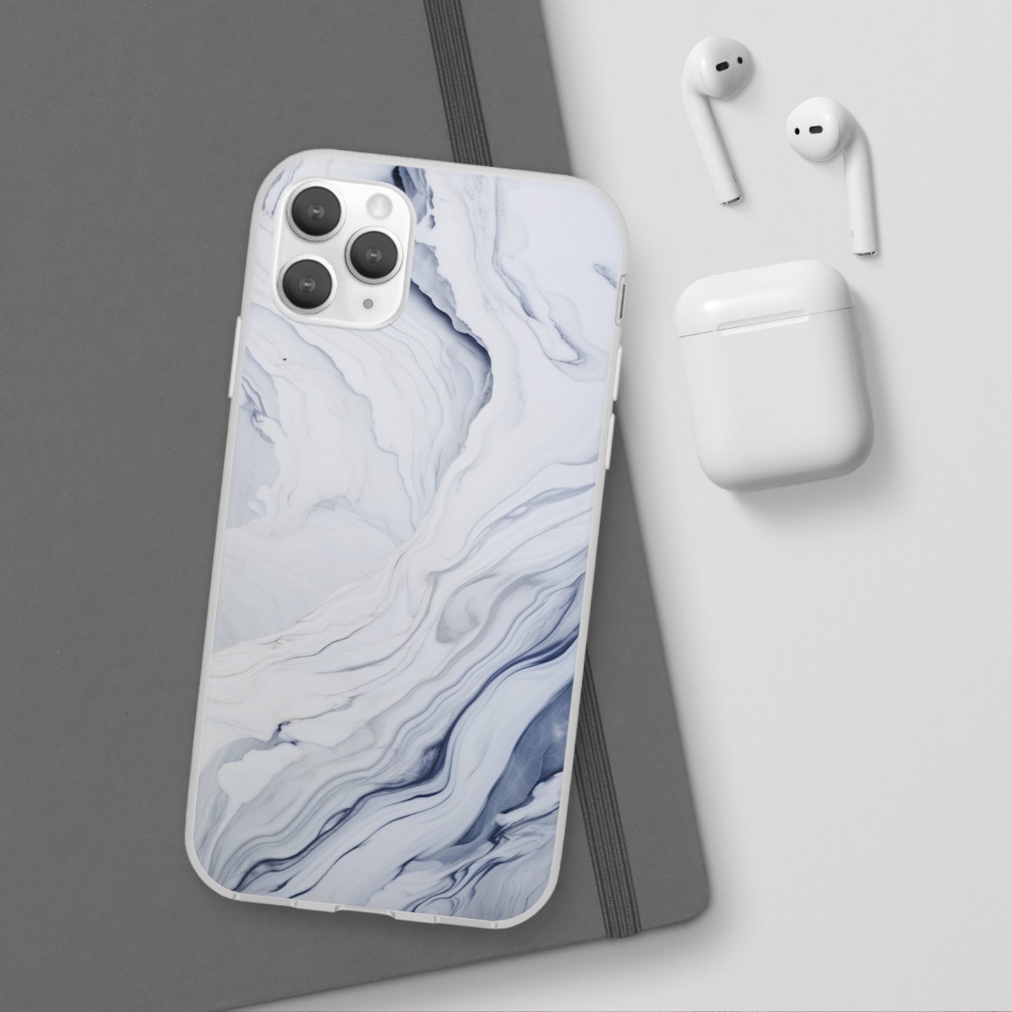 White Marble Flex Case