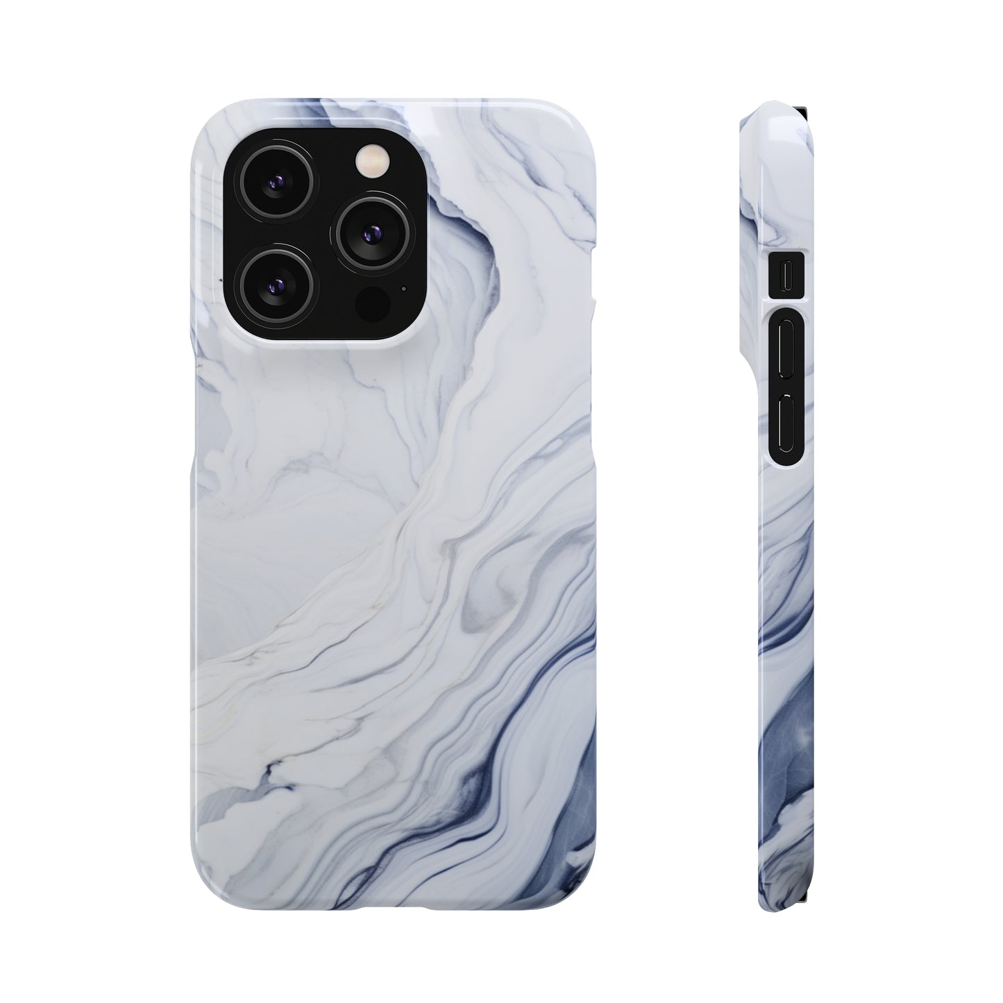 White Marble Snap Case