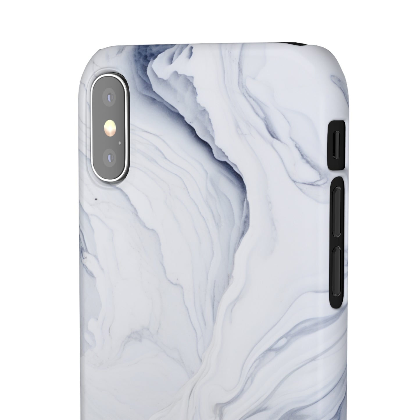 White Marble Snap Case