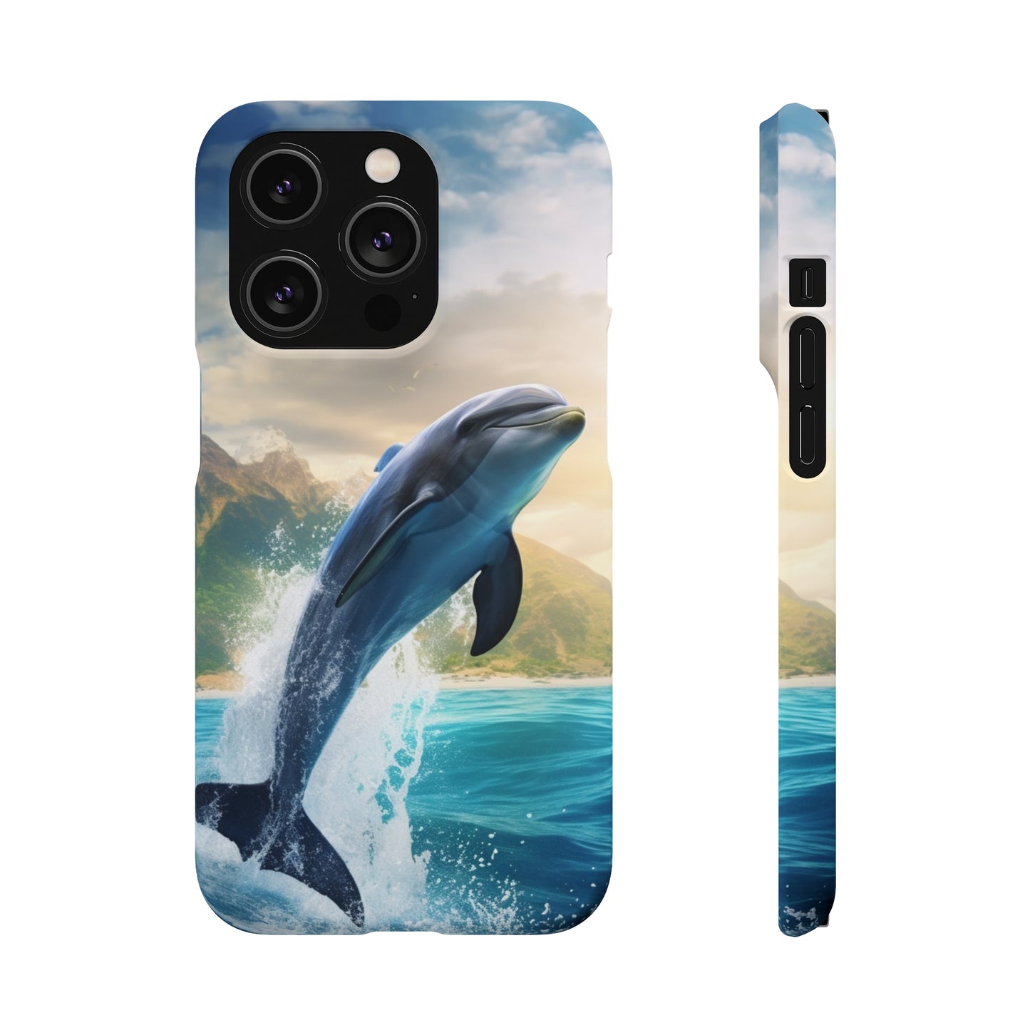 Jumping Dolphin Snap Case