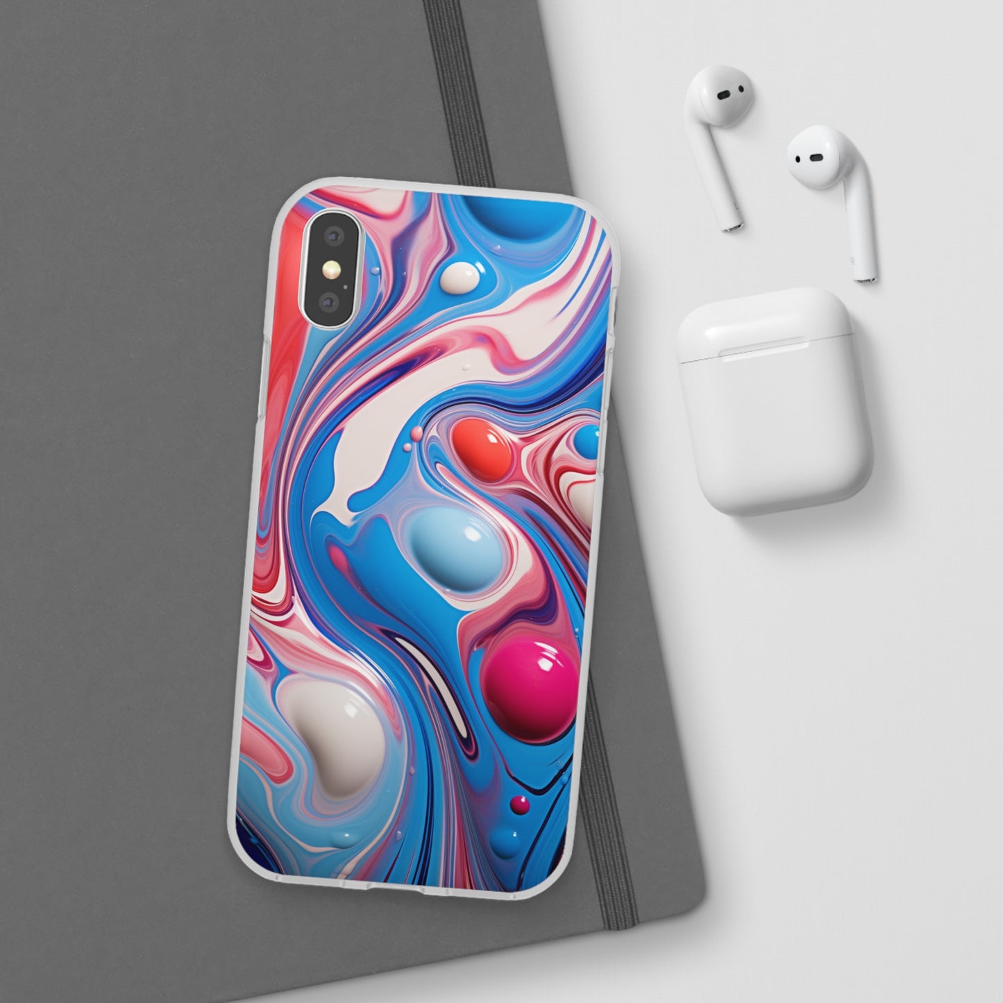 Colorful Marble Flex Case