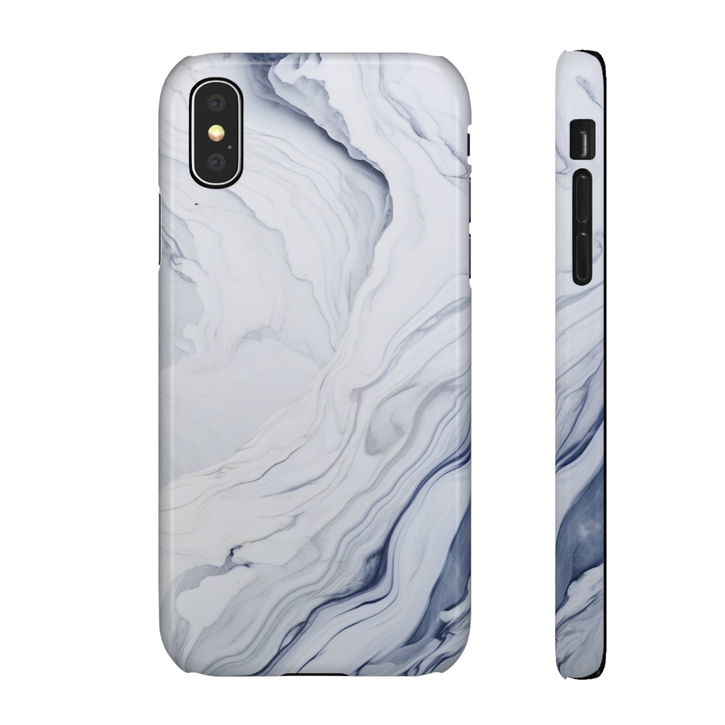 White Marble Snap Case