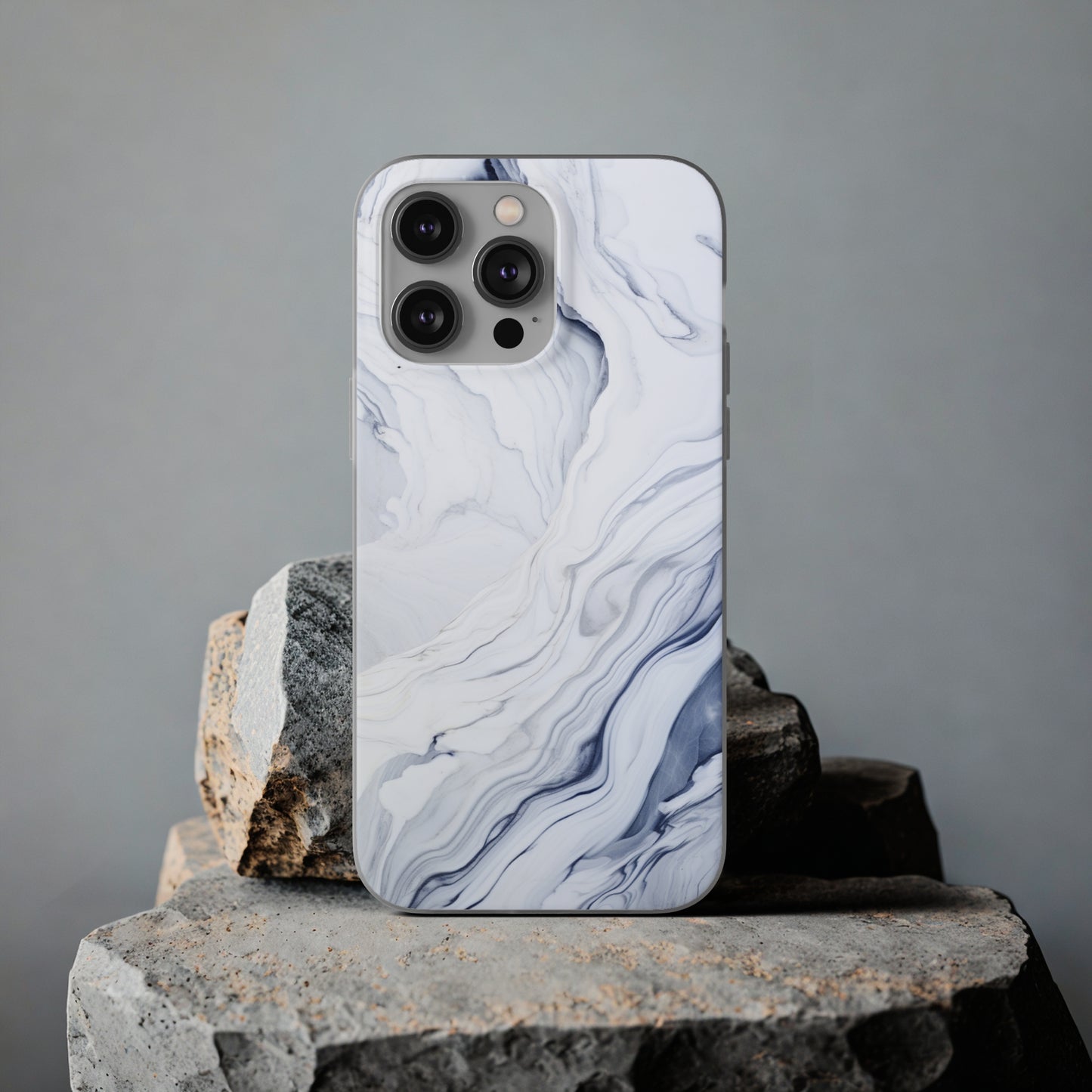 White Marble Flex Case