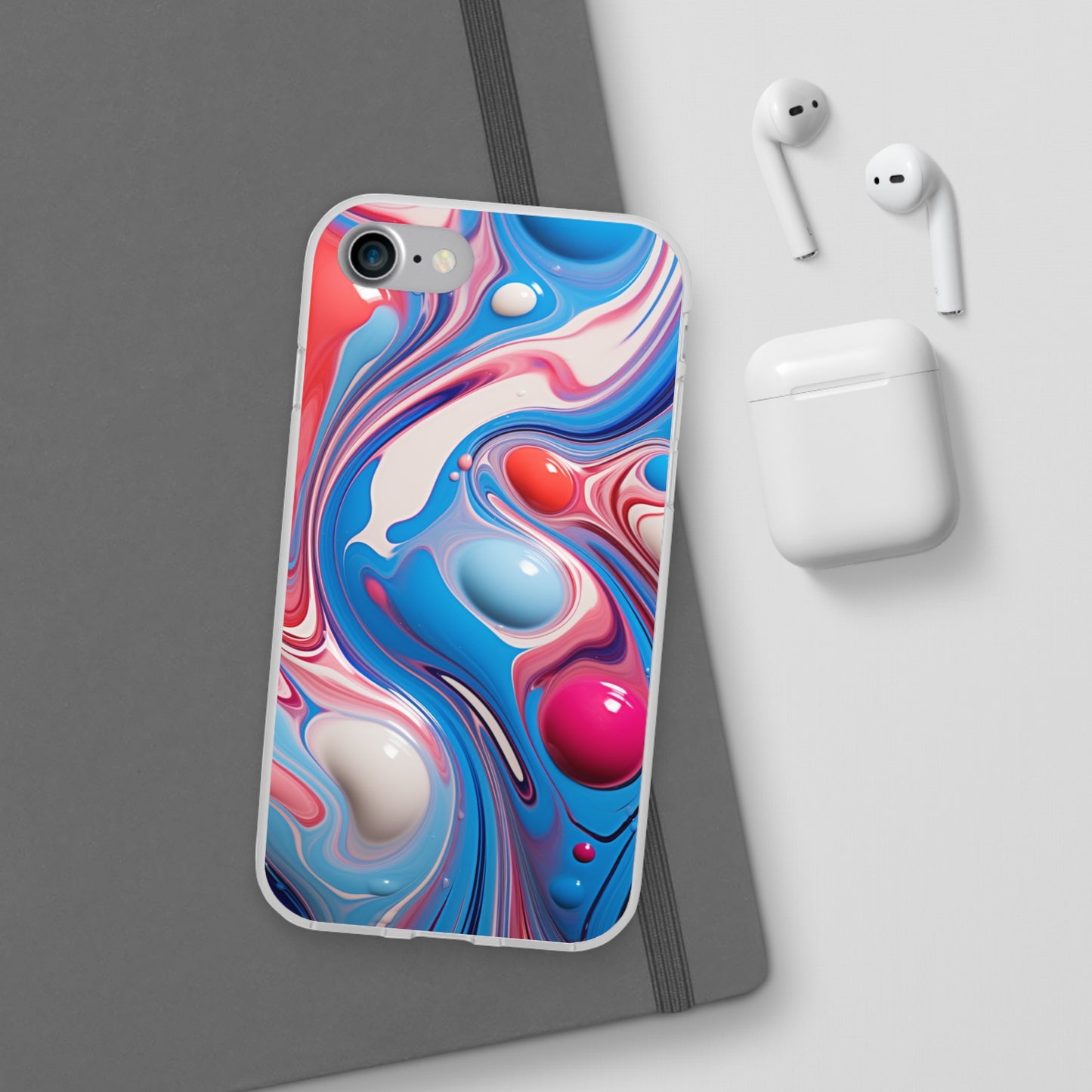 Colorful Marble Flex Case