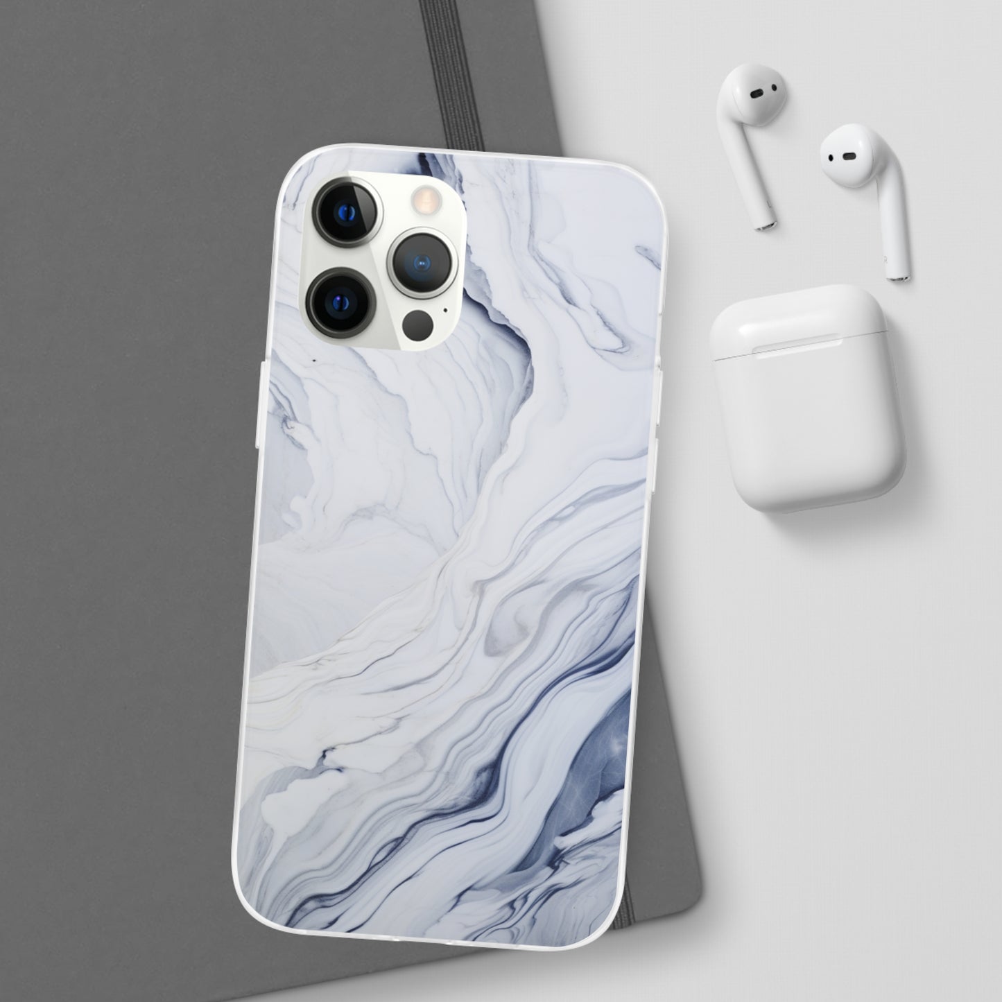 White Marble Flex Case