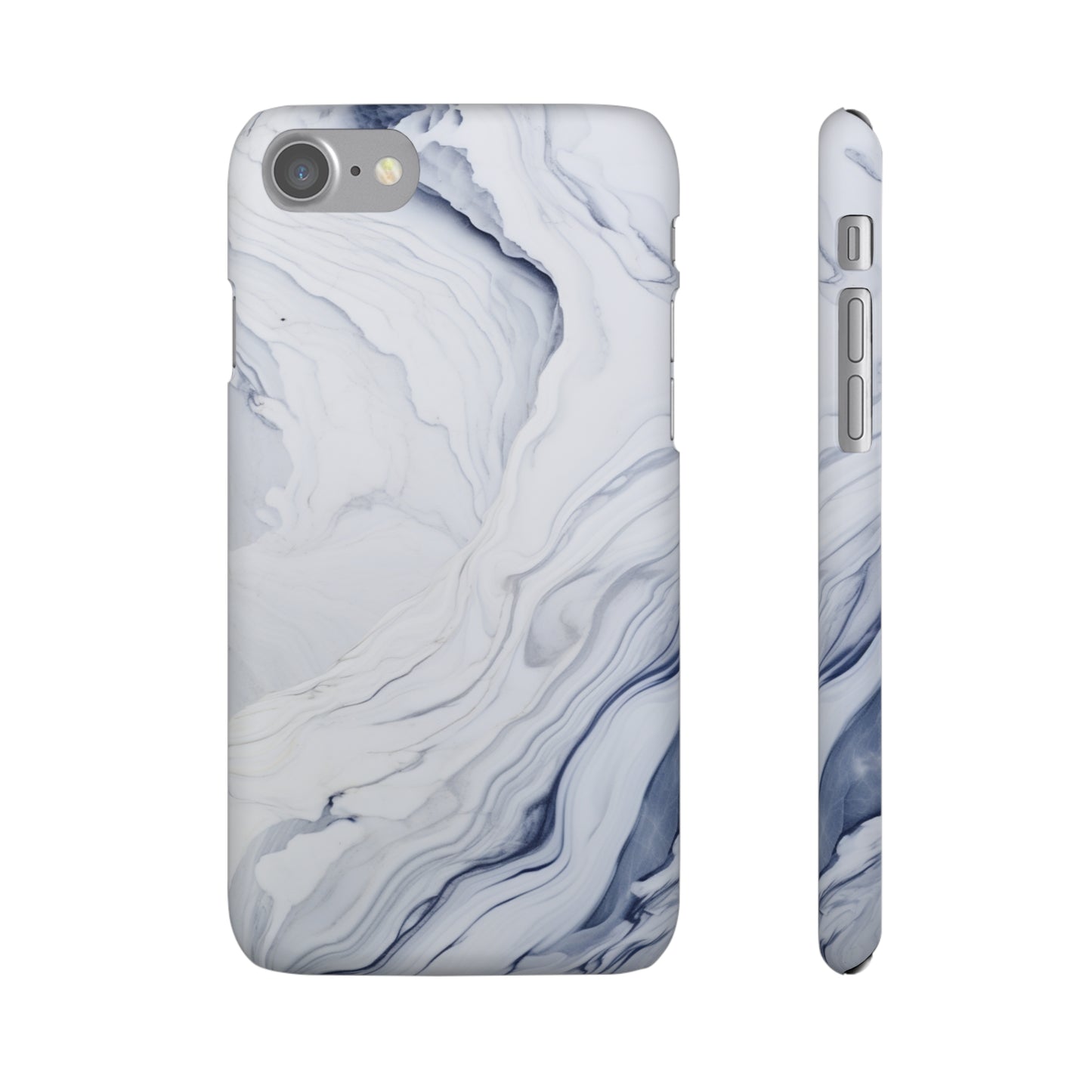 White Marble Snap Case