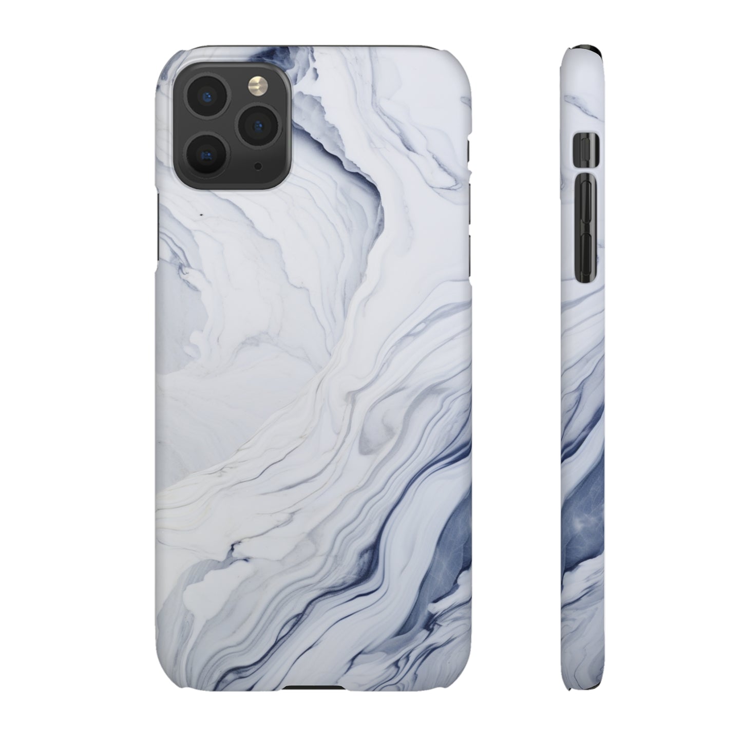 White Marble Snap Case