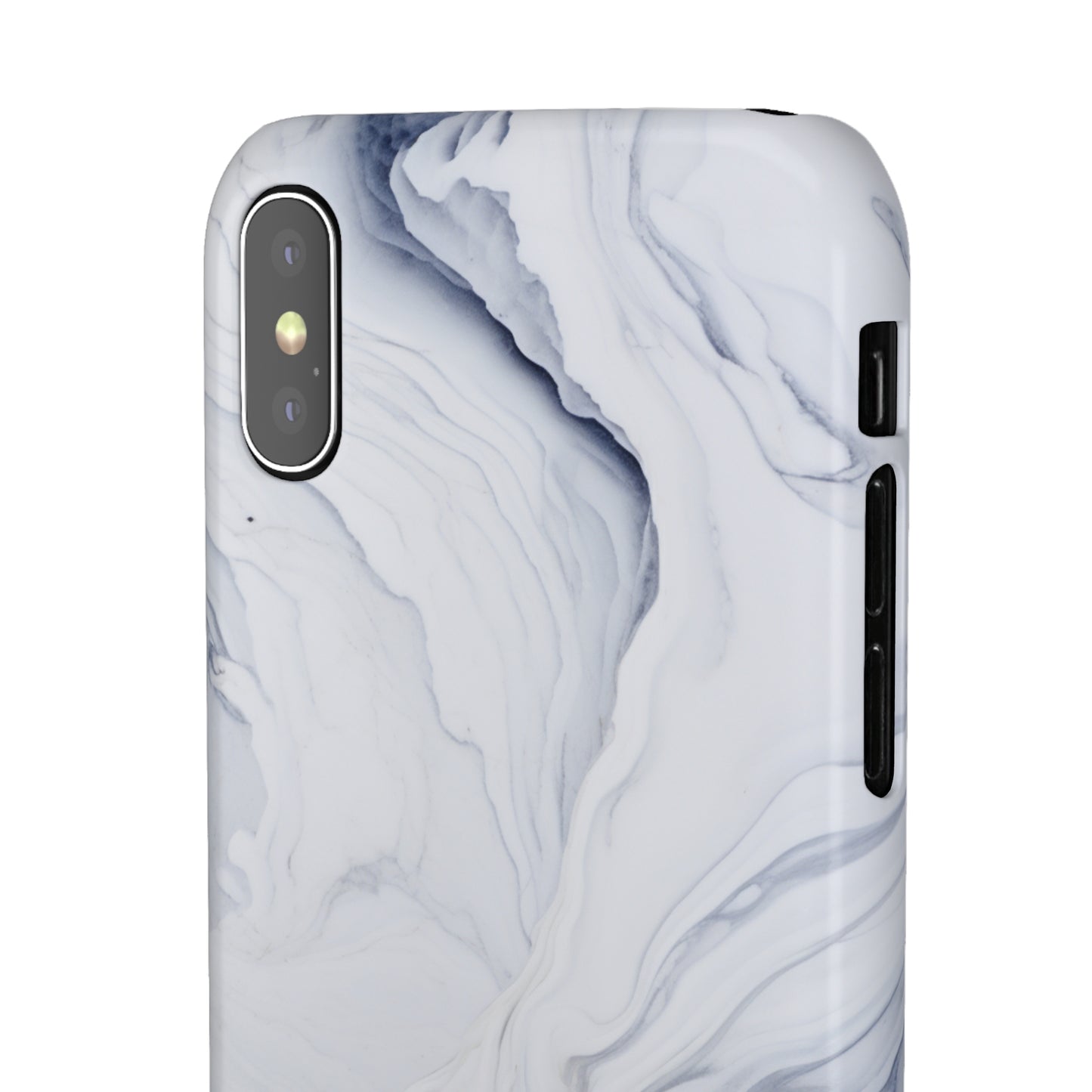 White Marble Snap Case