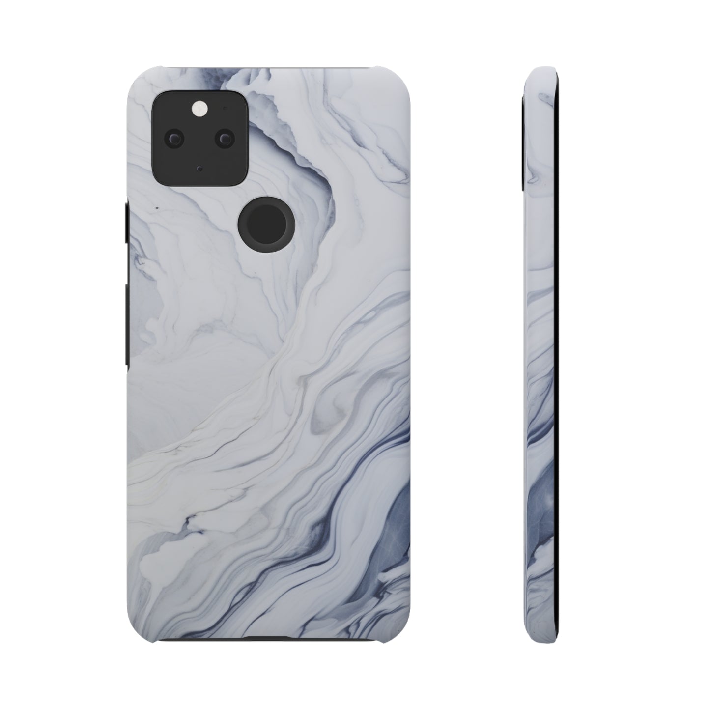 White Marble Snap Case