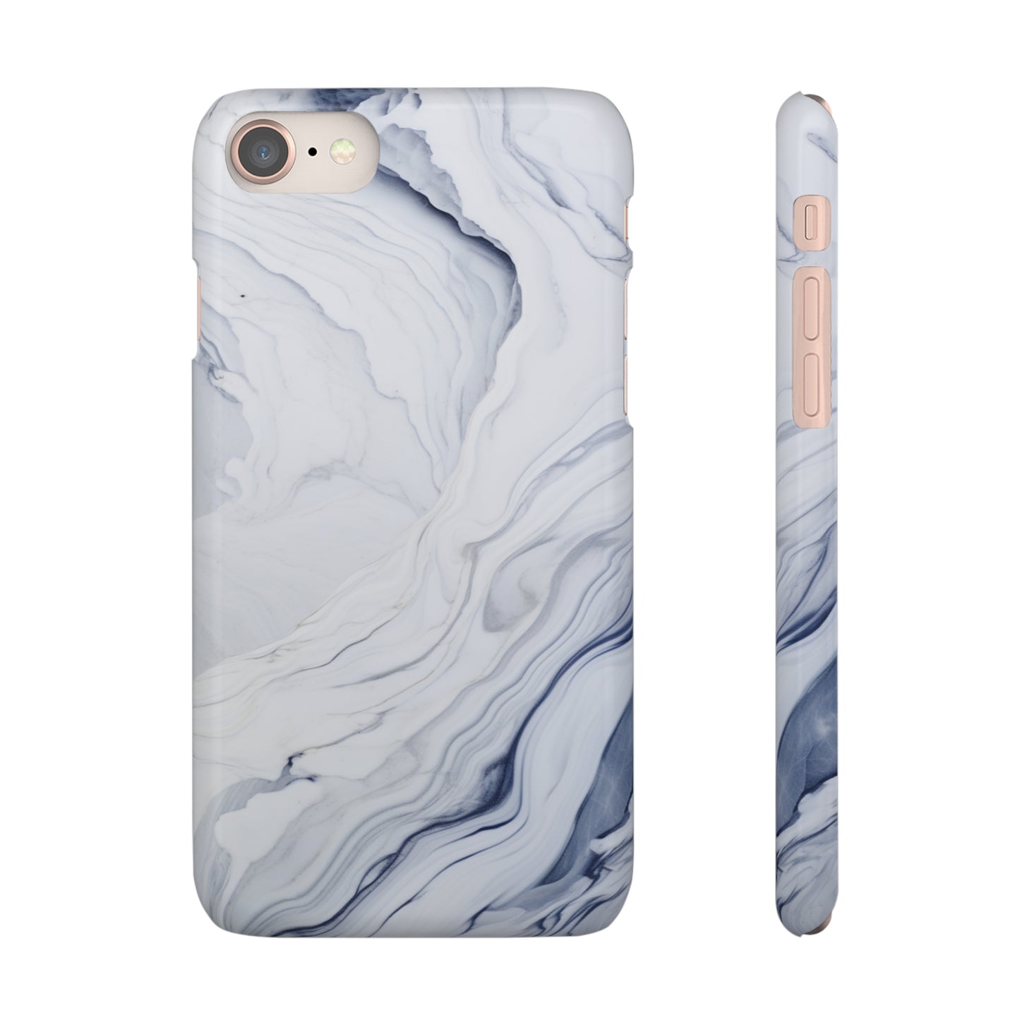 White Marble Snap Case