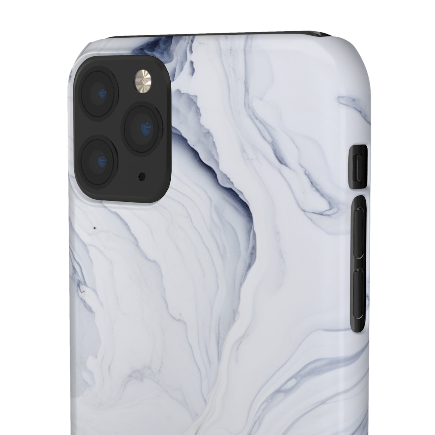 White Marble Snap Case