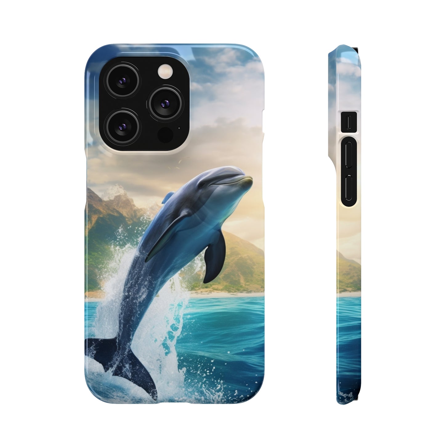 Jumping Dolphin Snap Case