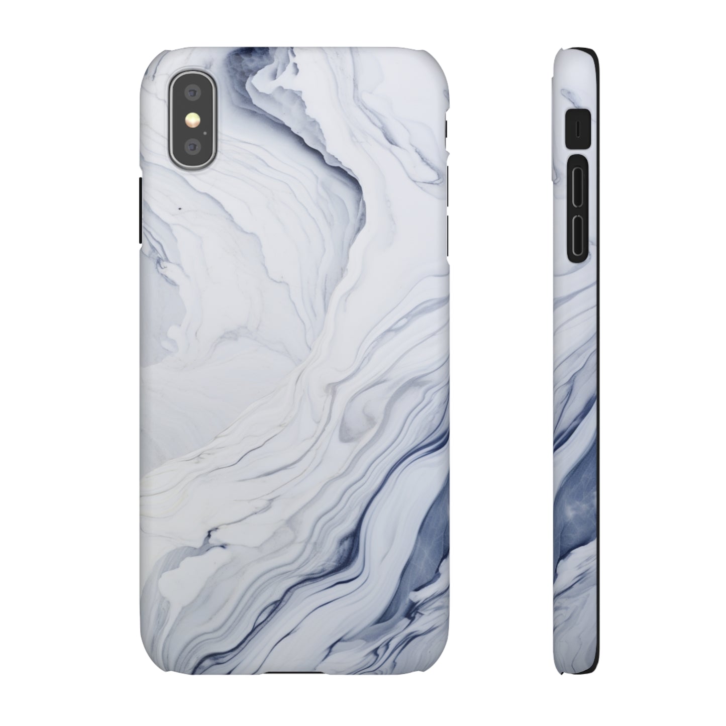 White Marble Snap Case