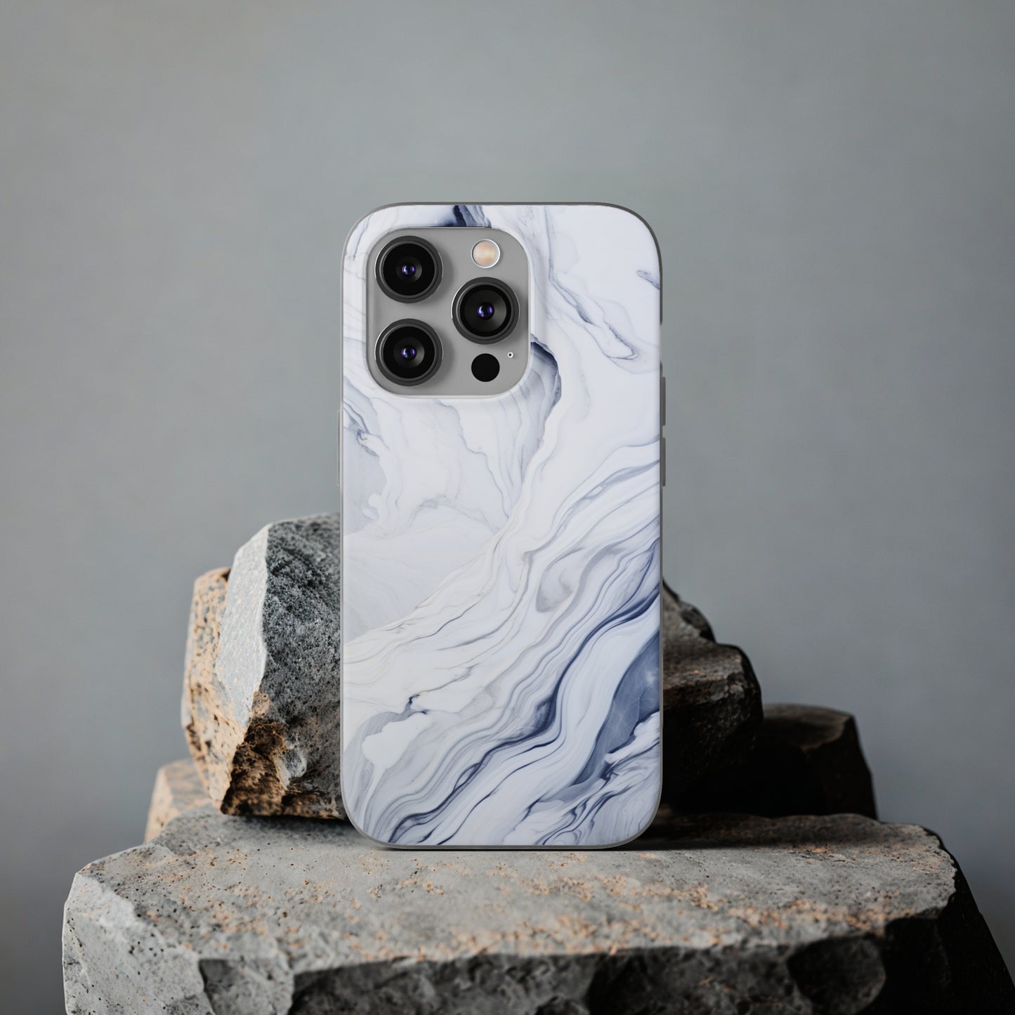 White Marble Flex Case