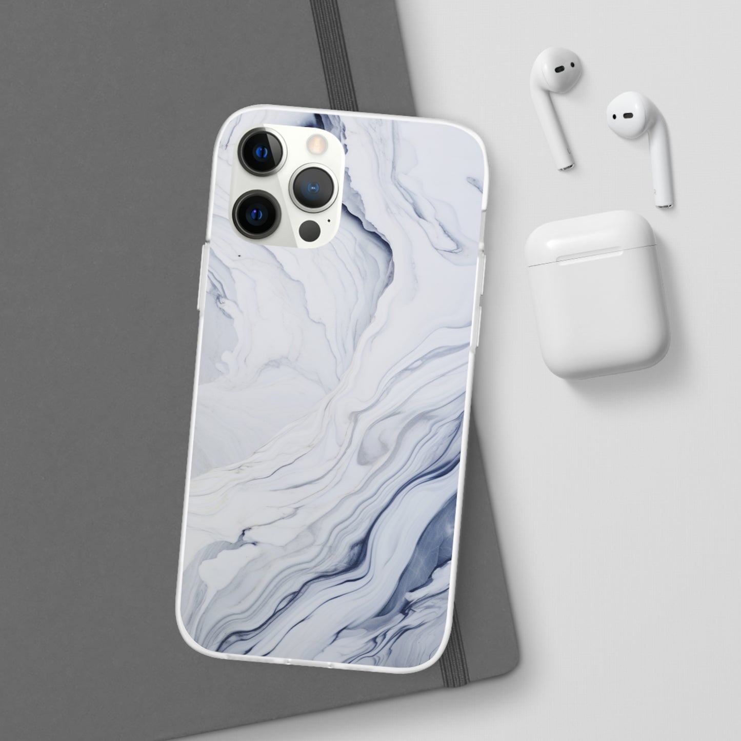 White Marble Flex Case