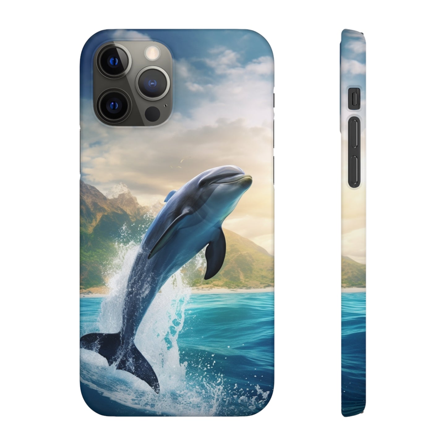 Jumping Dolphin Snap Case