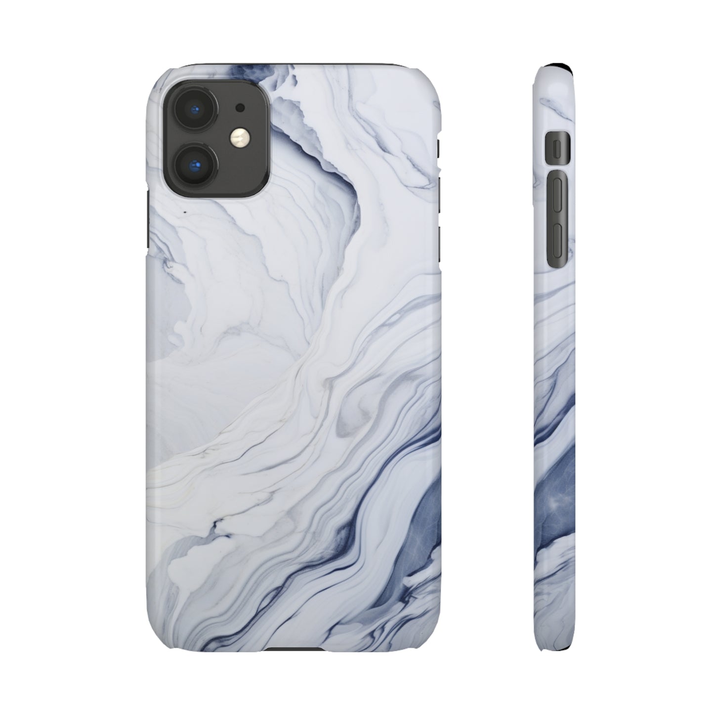 White Marble Snap Case