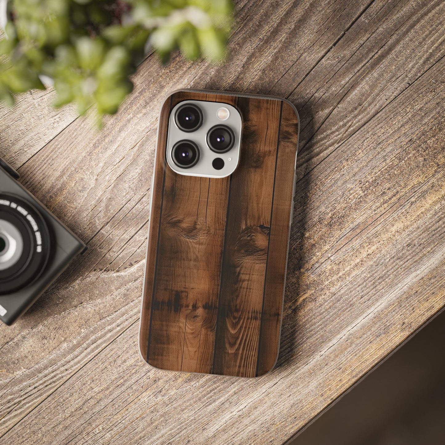 Rustic Wood Flex Case