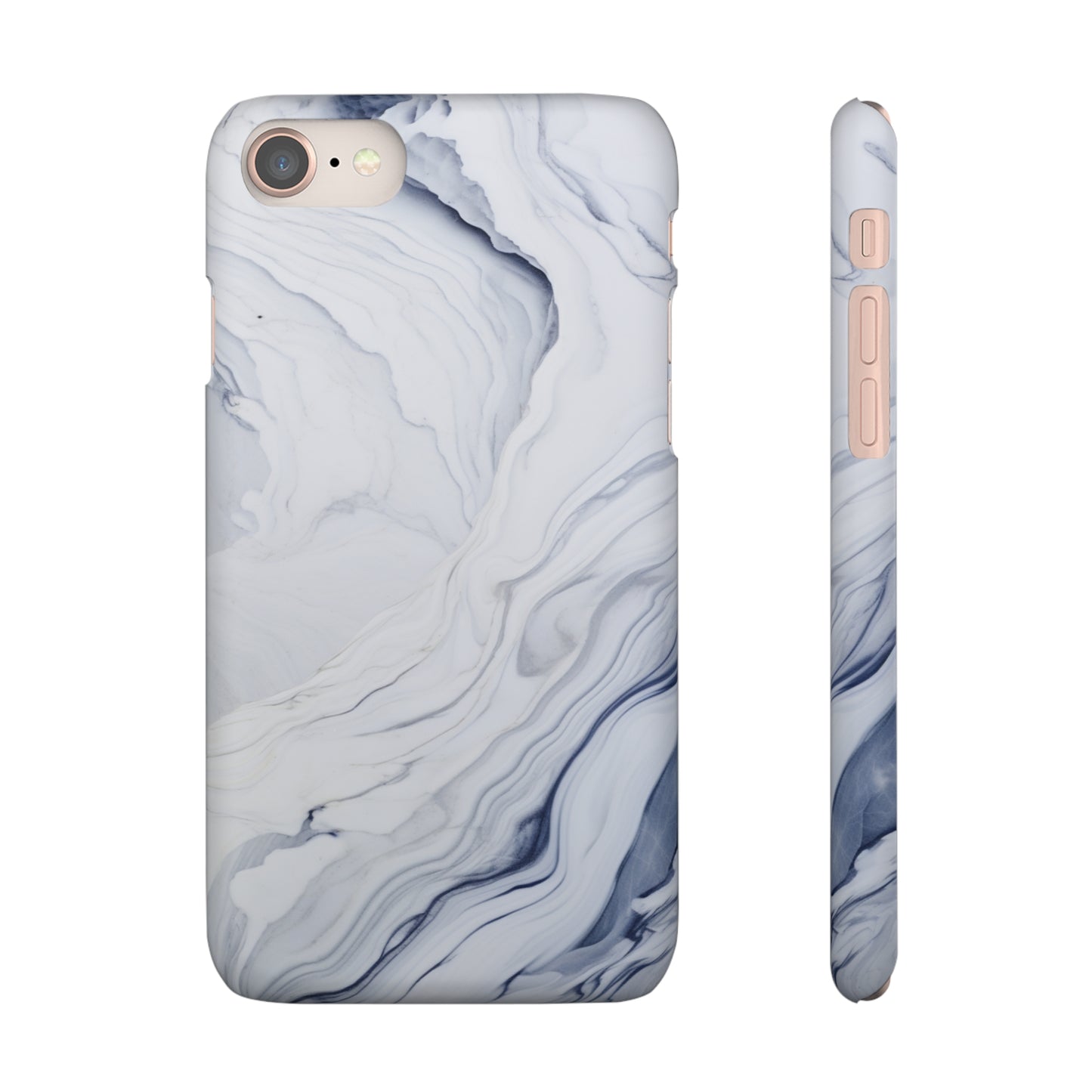 White Marble Snap Case