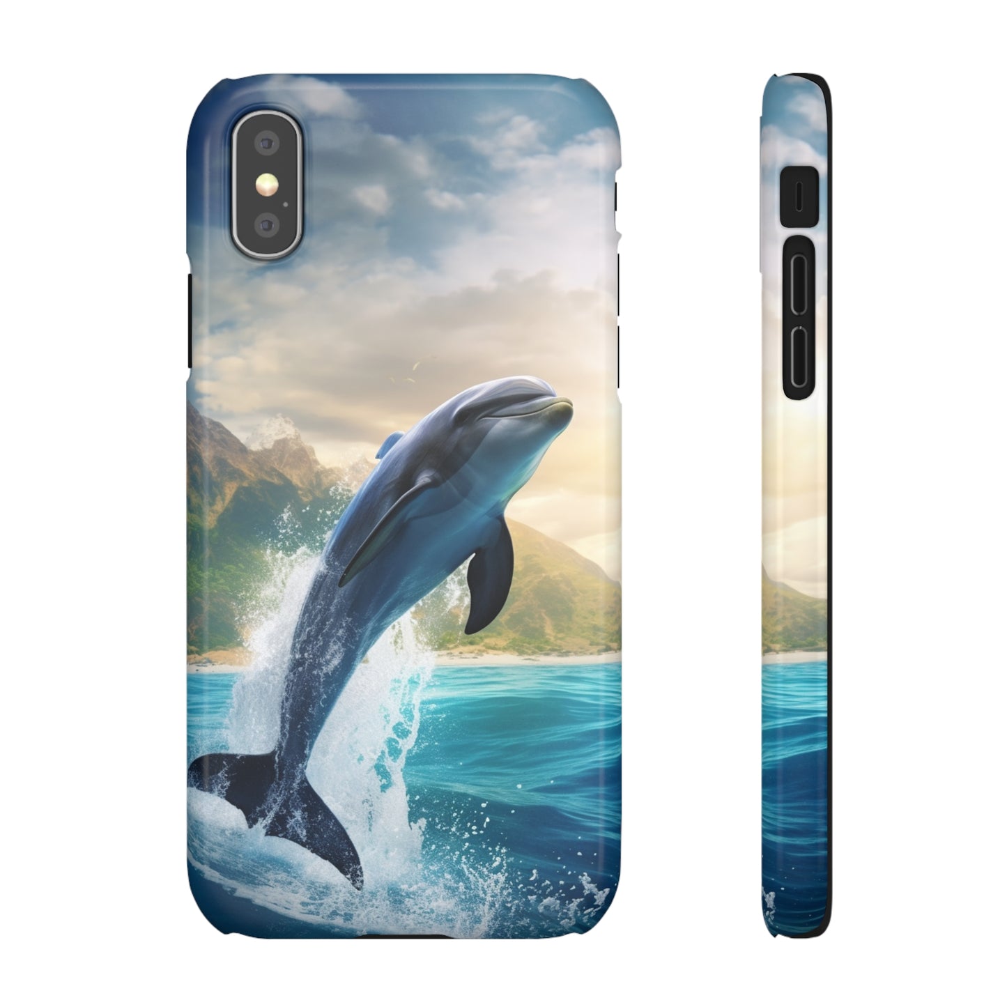 Jumping Dolphin Snap Case