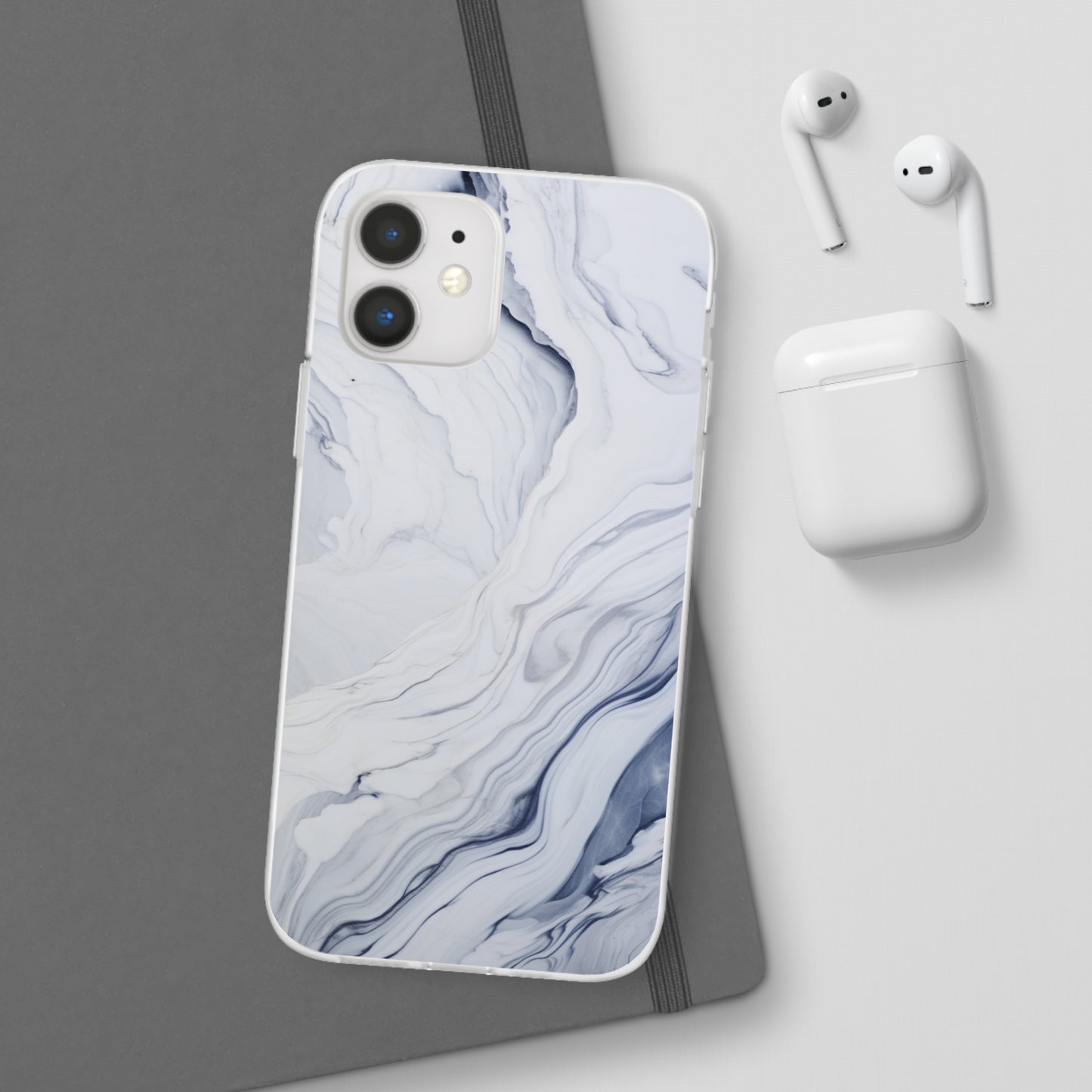 White Marble Flex Case