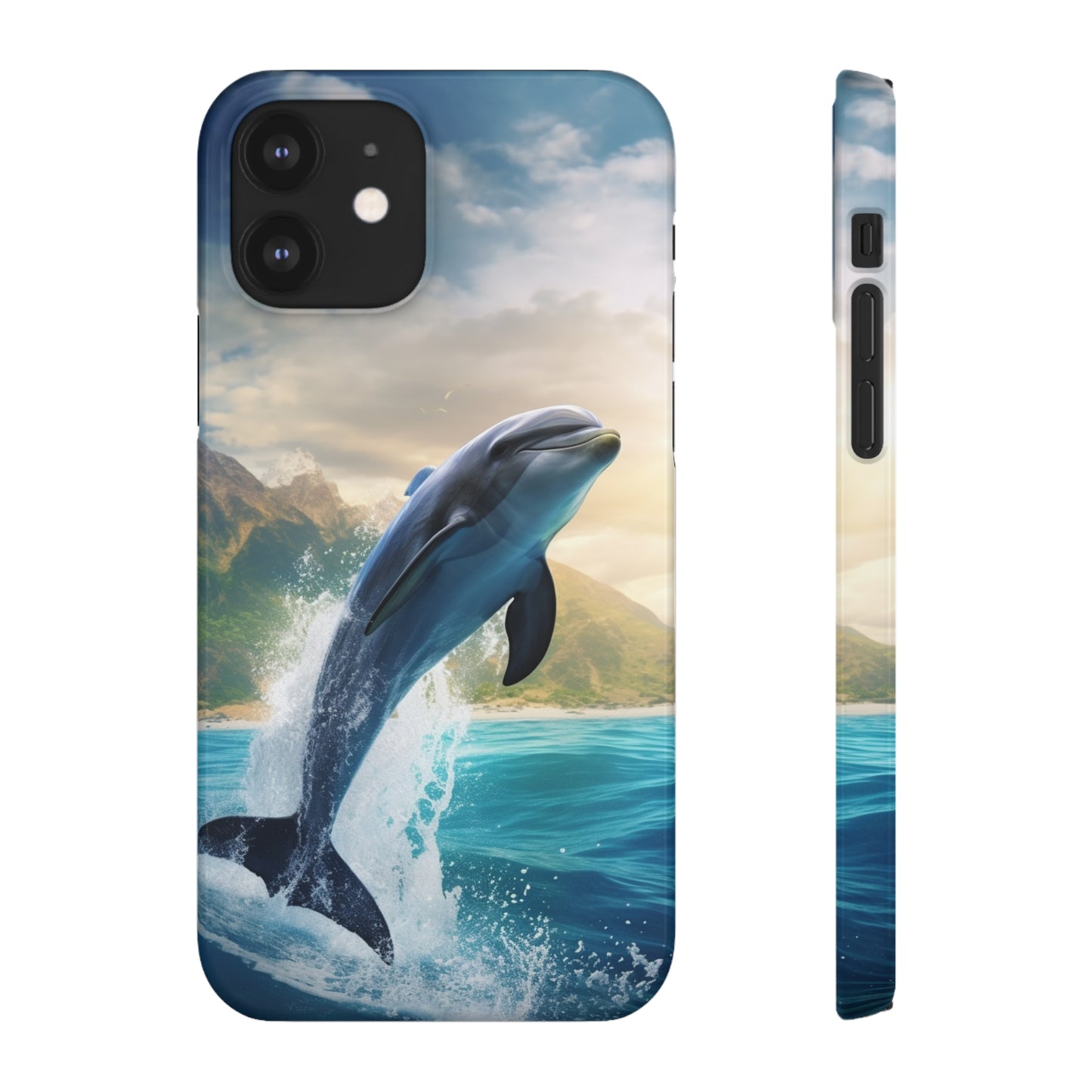 Jumping Dolphin Snap Case