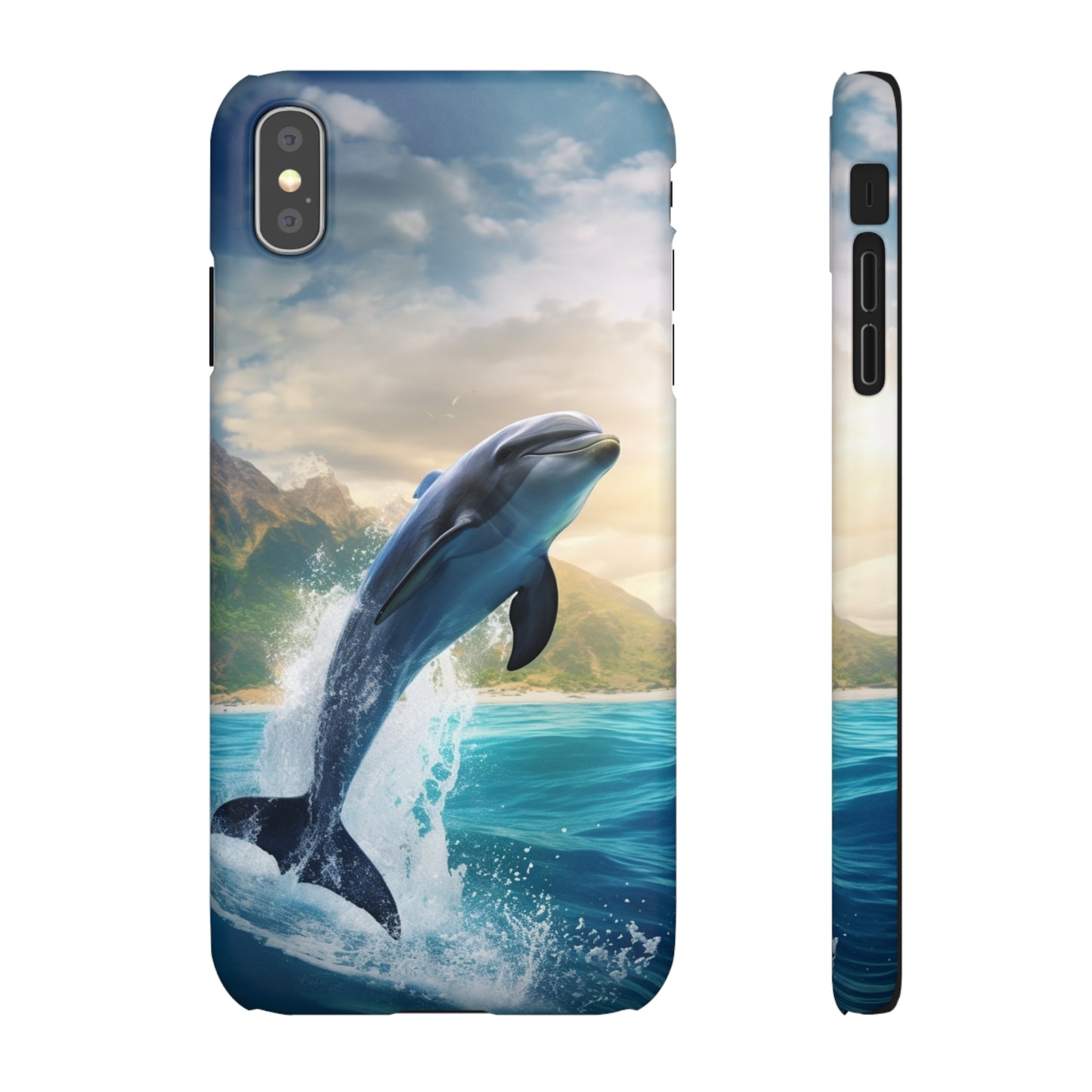 Jumping Dolphin Snap Case