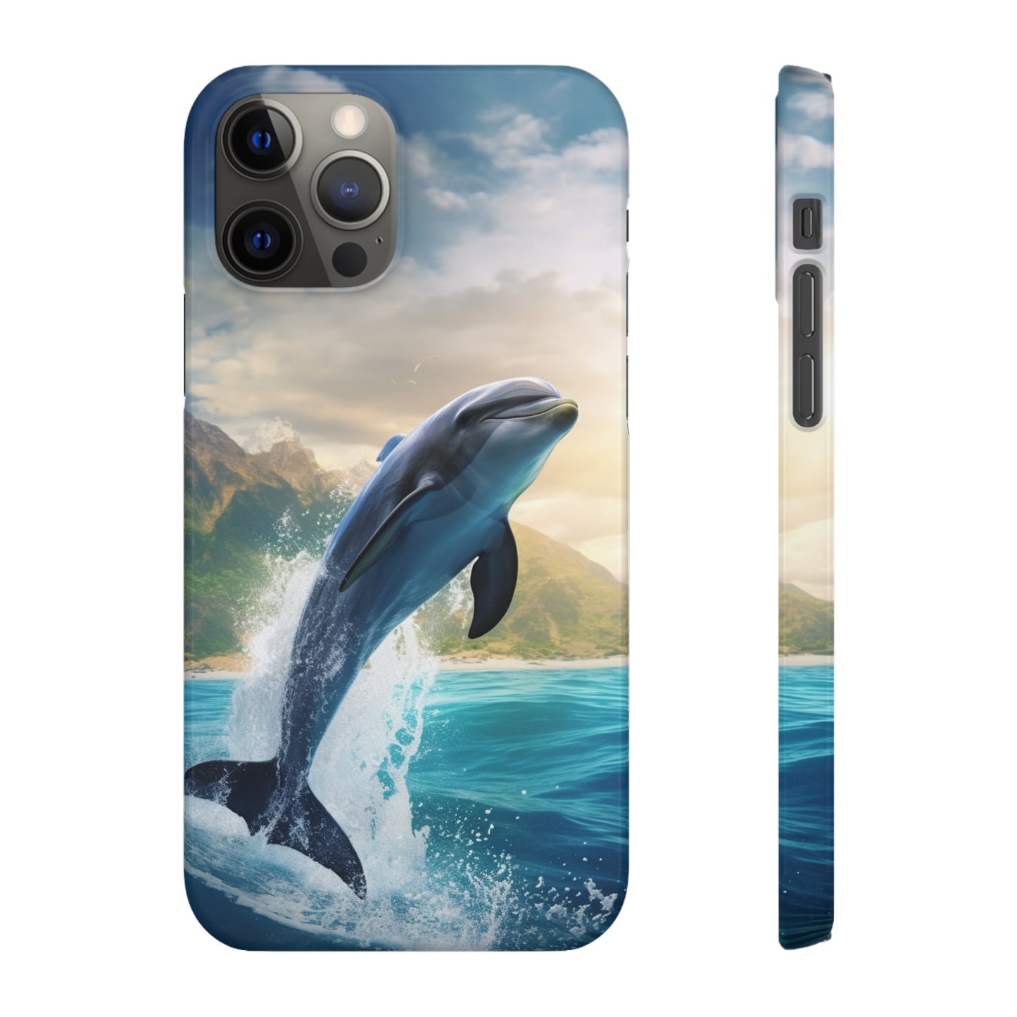 Jumping Dolphin Snap Case