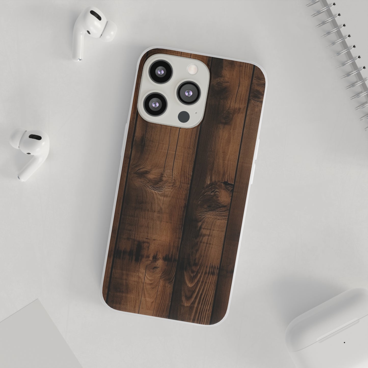 Rustic Wood Flex Case